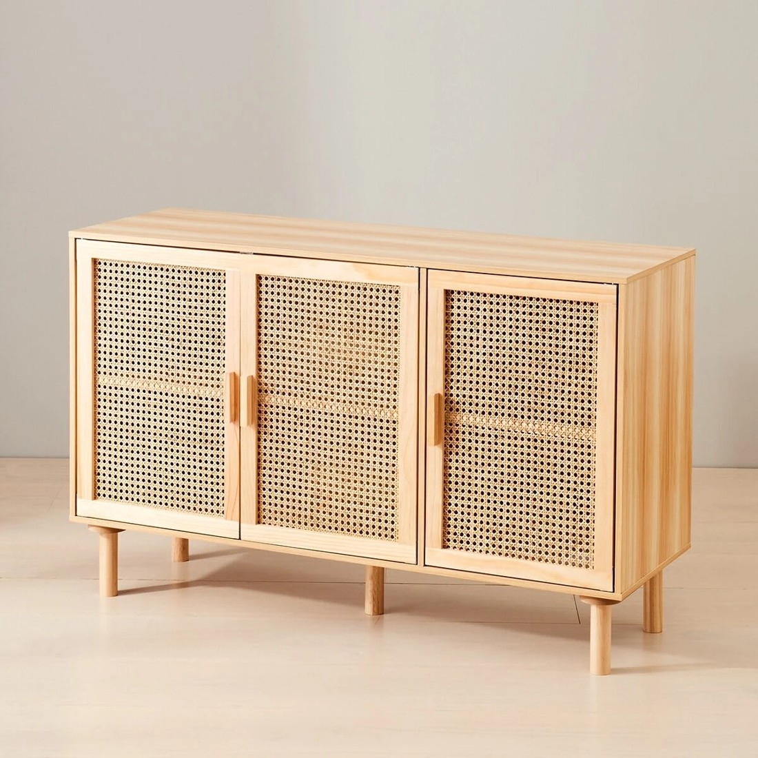 2 Rattan Sideboard with Adjustable Shelves, 2 of 9