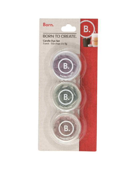 Born Candle Dye Chips 3 Pack