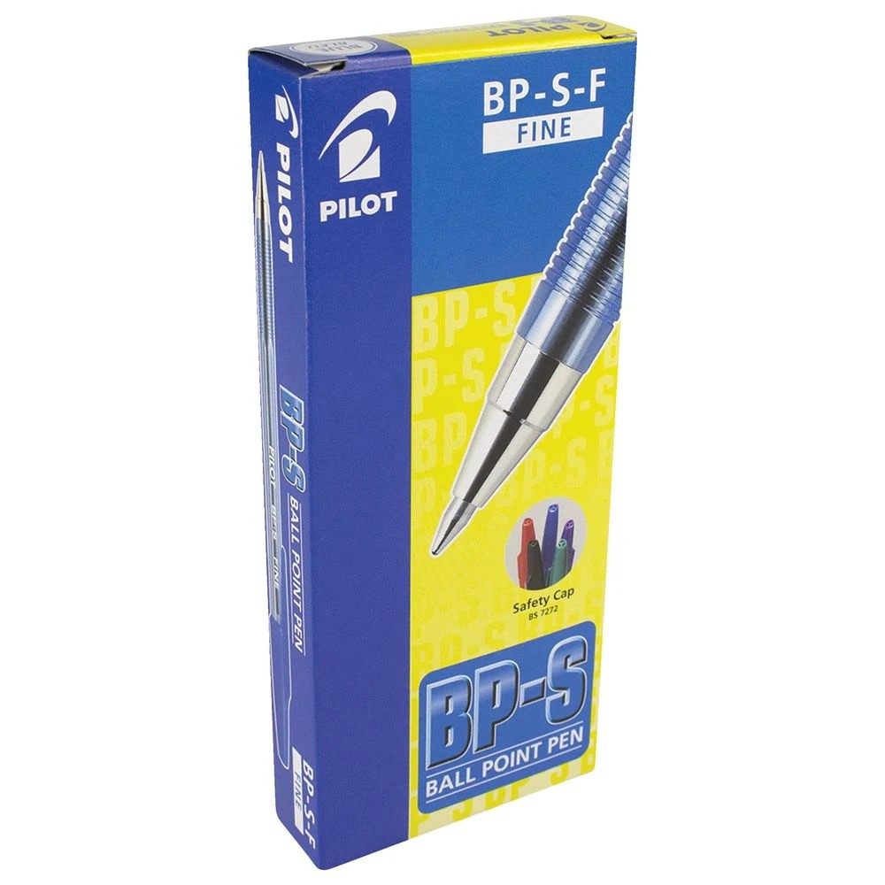 2 PILOT BP-S Fine Ballpoint Pens Blue 12 Pack, 2 of 2