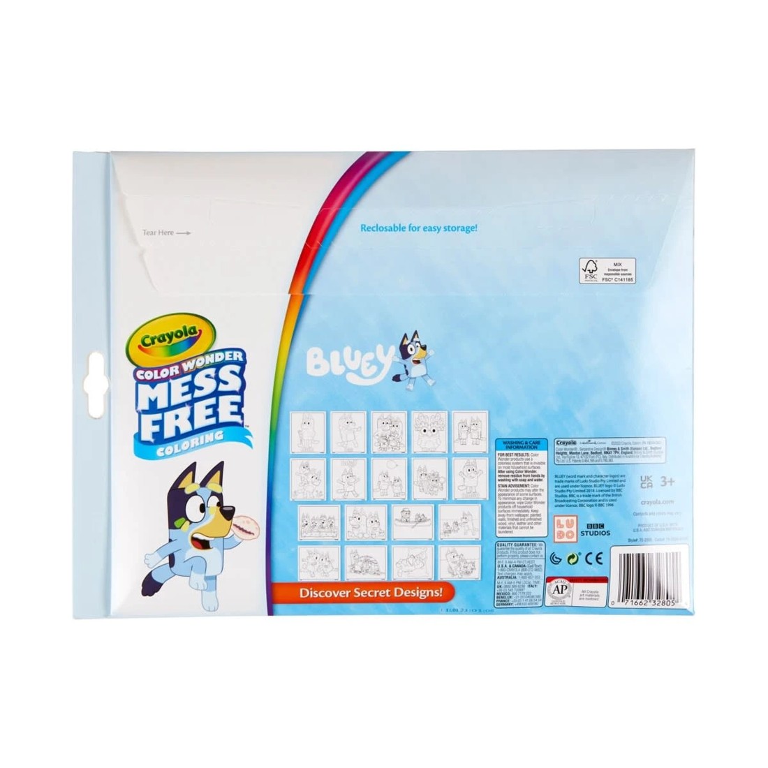 4 Crayola Color Wonder Bluey Mess-Free Colouring Kit, 4 of 4