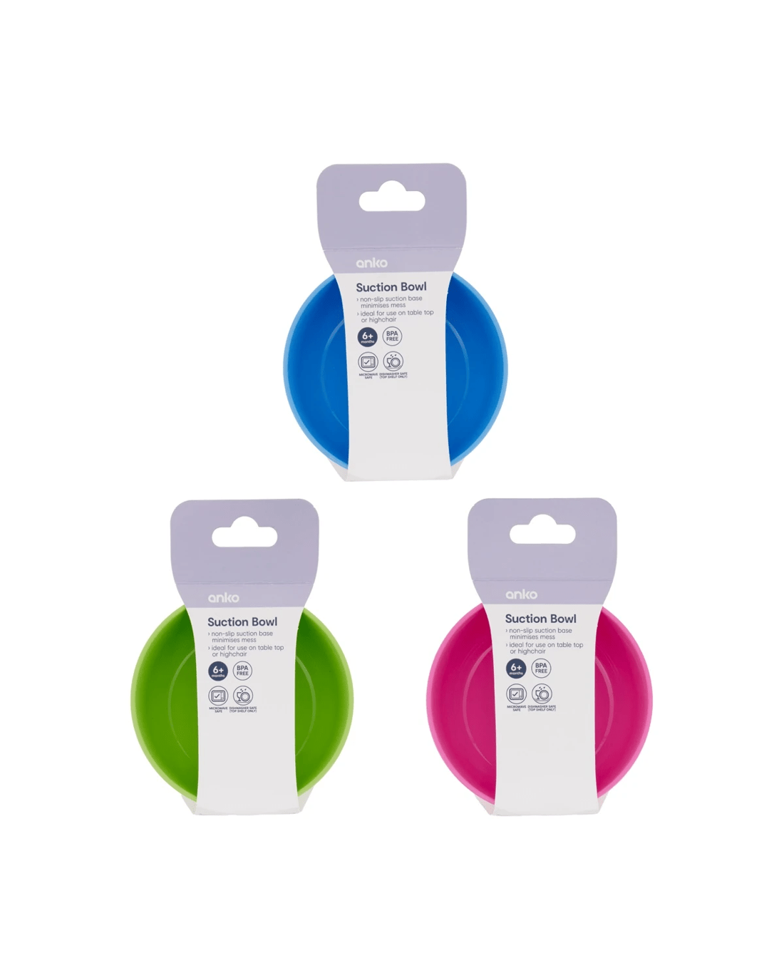 6 Suction Bowl - Assorted, 6 of 6