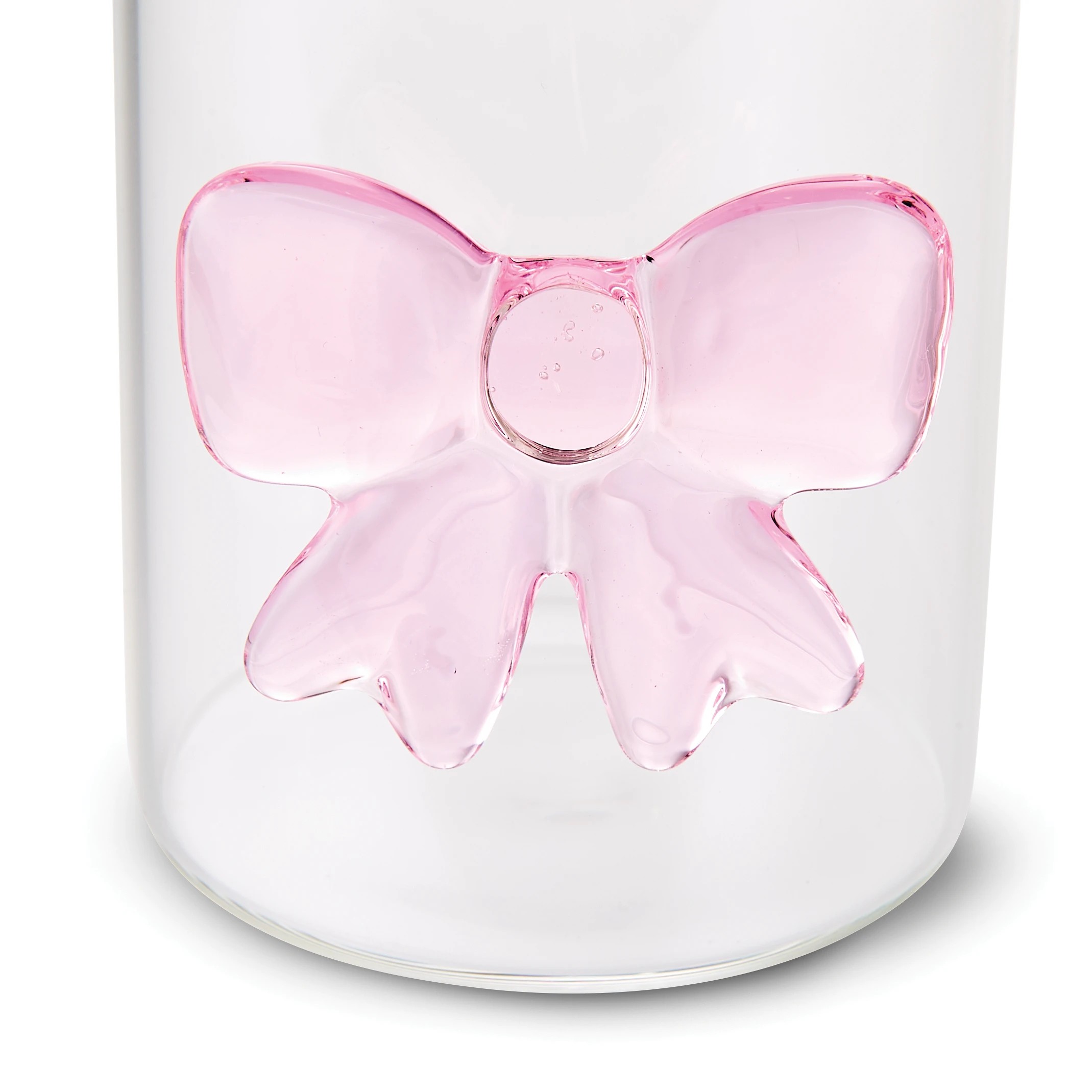 5 4 Pink Bow Tumbler Glasses, 5 of 6
