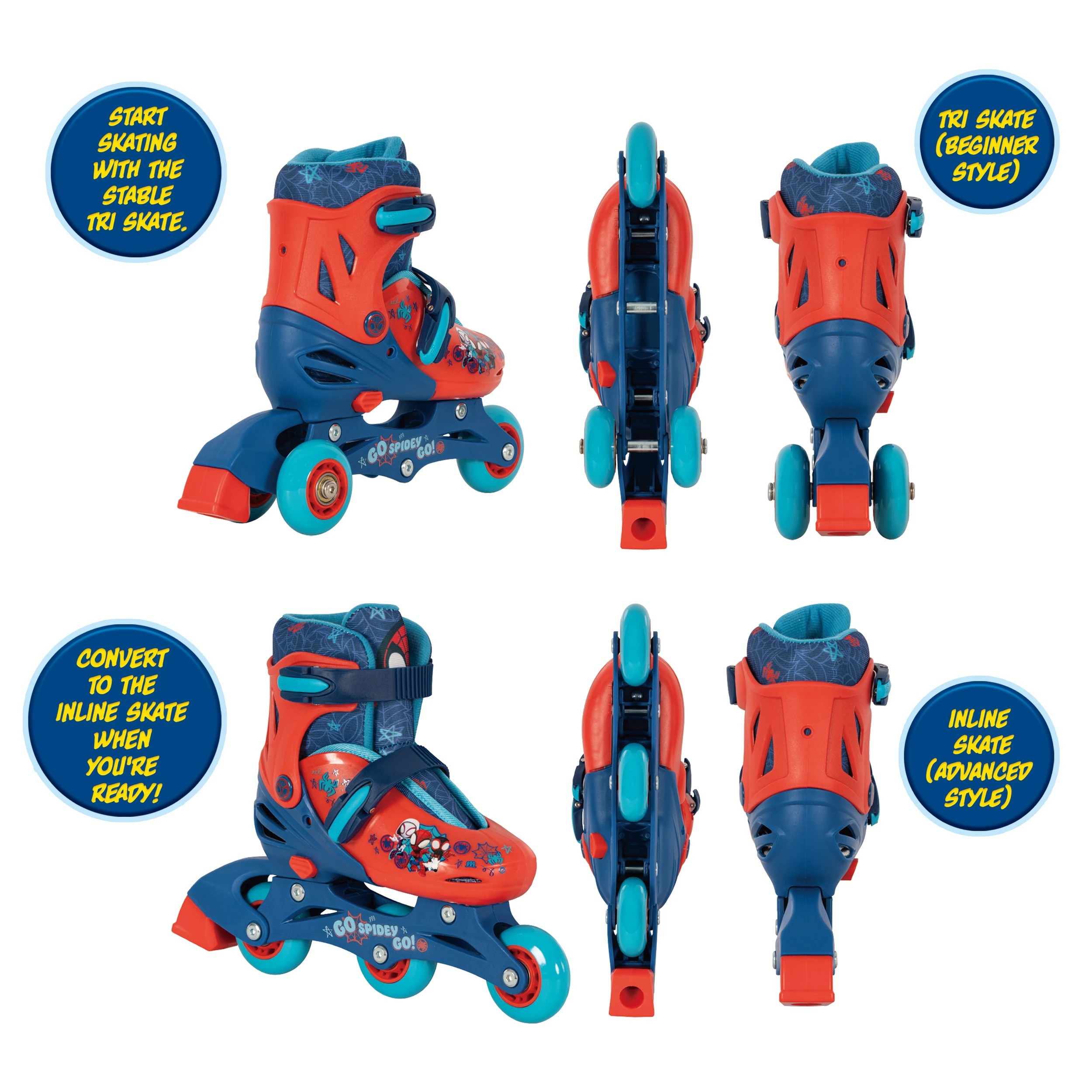 4 Disney Junior Marvel Spidey and His Amazing Friends Trainer Skates, 4 of 4