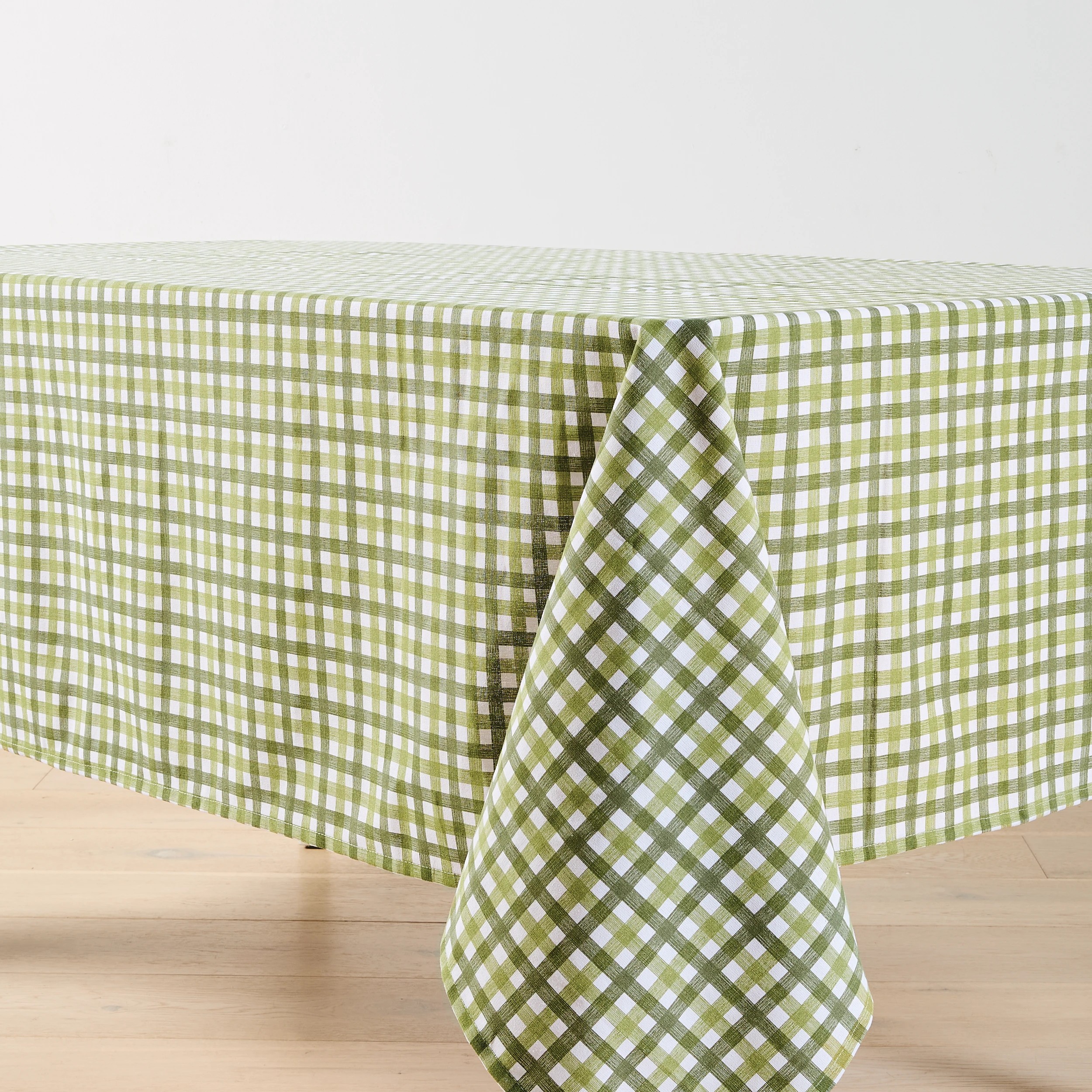 2 Green Check Tablecloth, 2 of 5