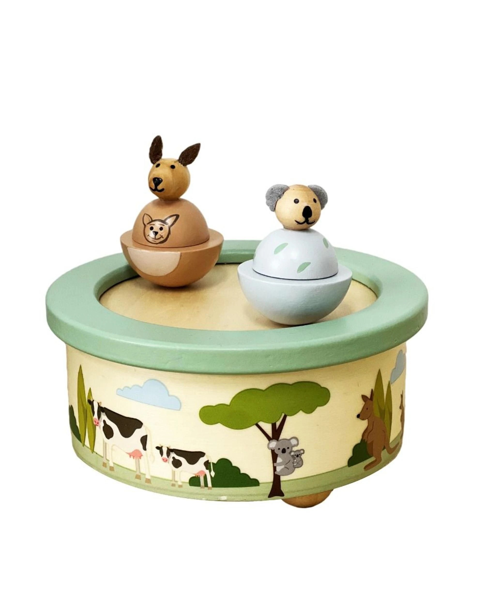 2 Toyslink Wooden Kangaroo and Koala Music Box, 2 of 3