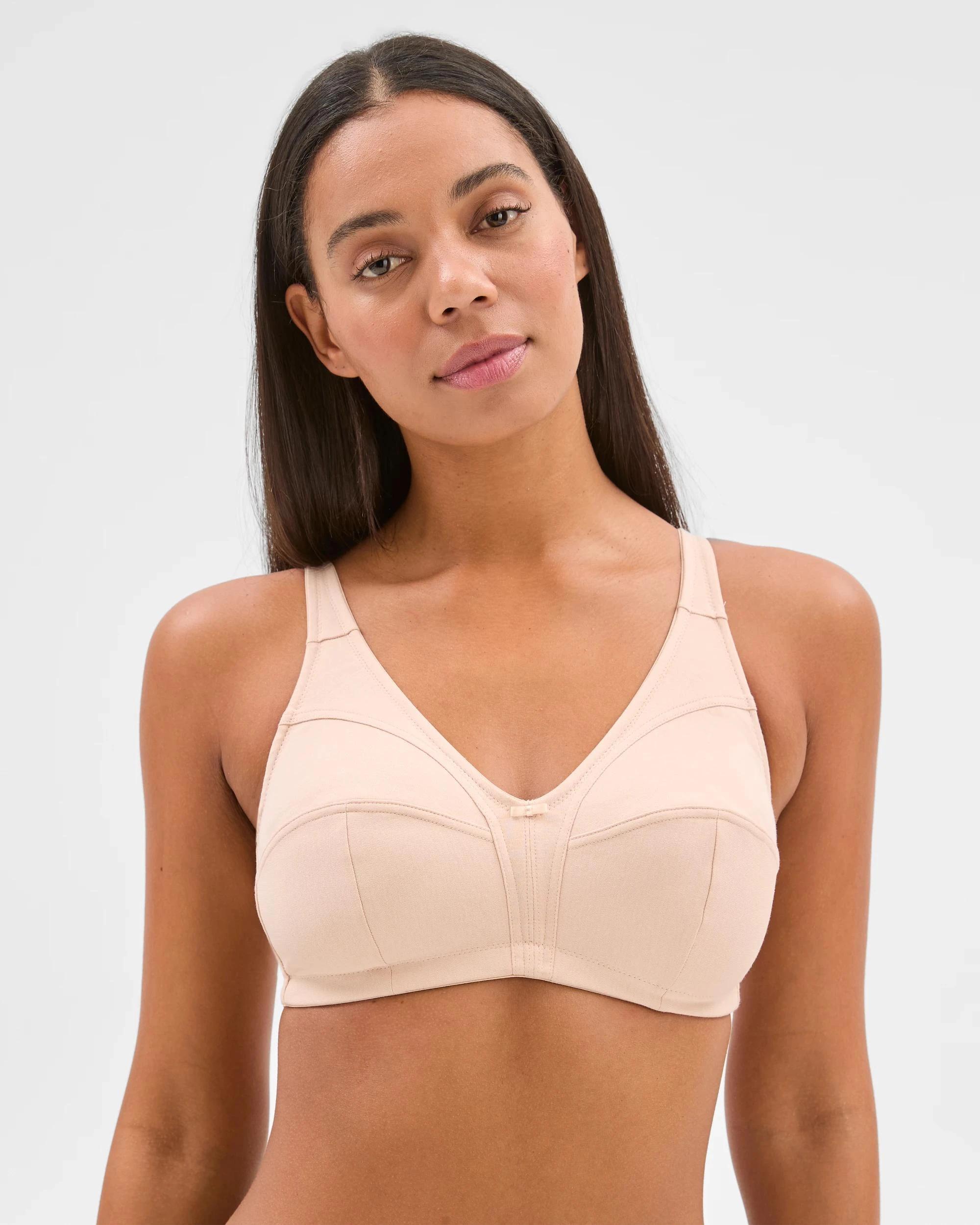 1 Target Lena Cotton Wirefree Bra TAUPE, 1 of 4