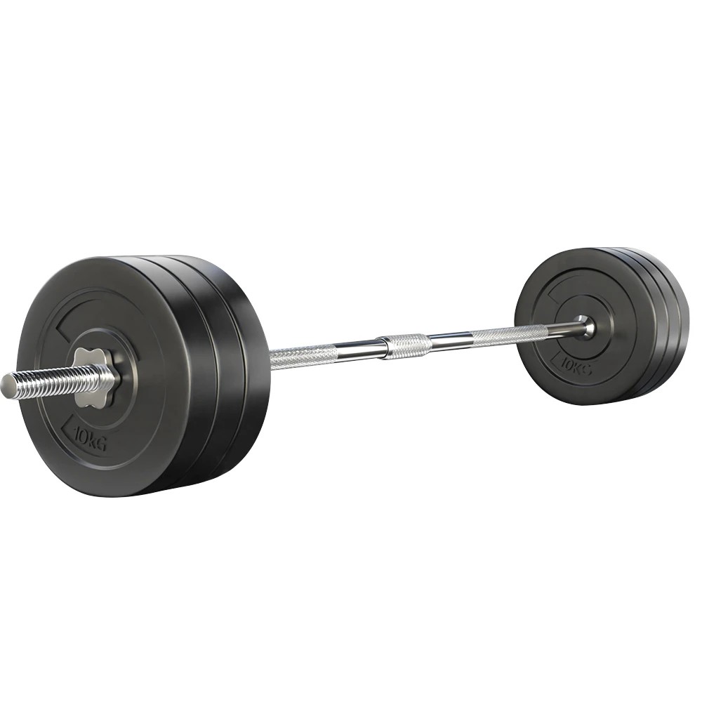1 Everfit 68kg Barbell Set Weight Plates Bar Lifting Bench 168cm - Multi, 1 of 6