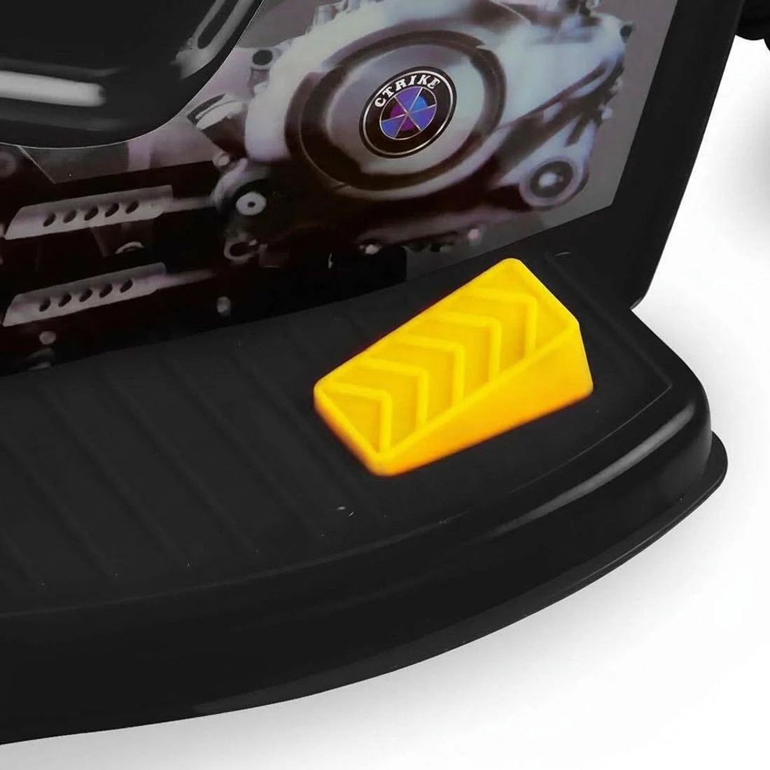 7 Rigo Kids Electric Ride On Police Motorcycle Motorbike 6V Battery - Black, 7 of 8