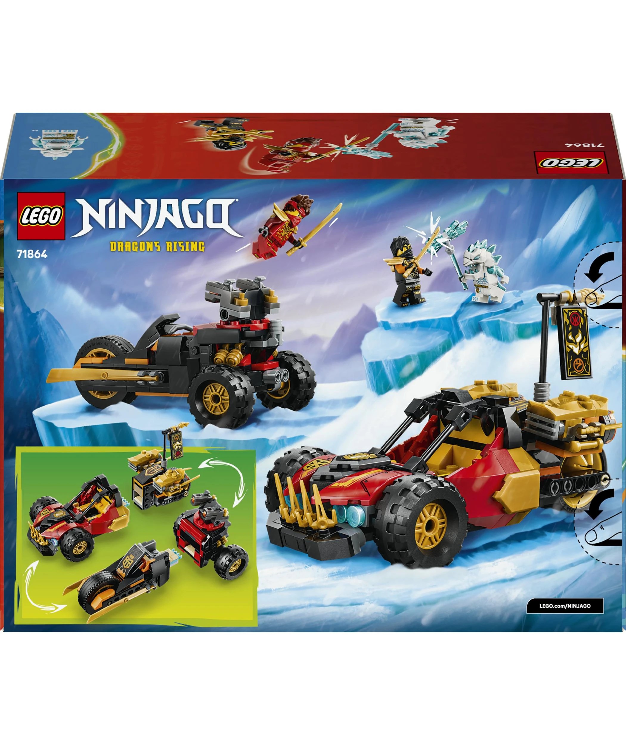 9 LEGO Ninjago Kai and Cole's Combiner Vehicles 71864, 9 of 9
