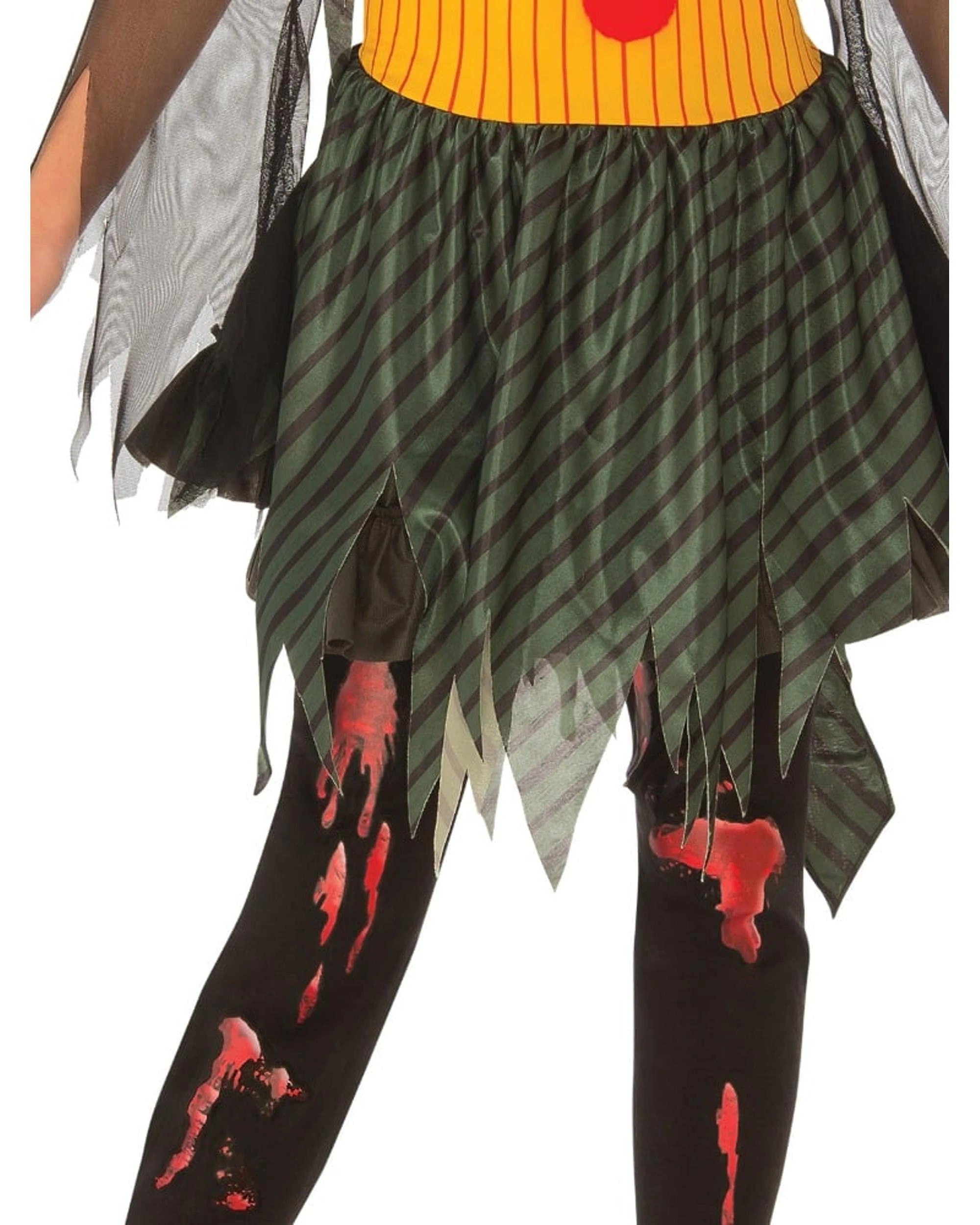 3 Zombie Girl Clown Child Costume Size M 5-7 Years, 3 of 4