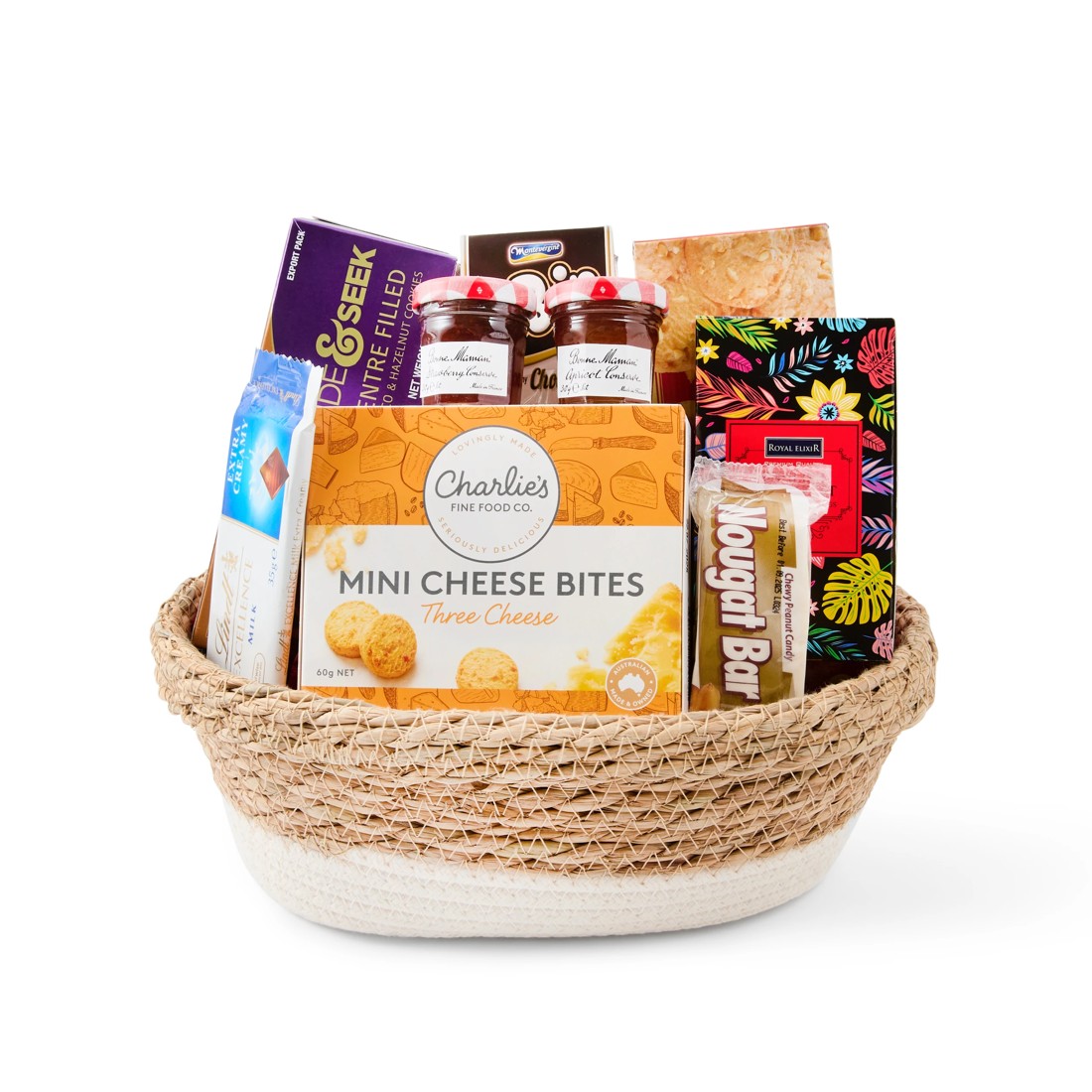 6 Medium Woven Basket Hamper, 6 of 6
