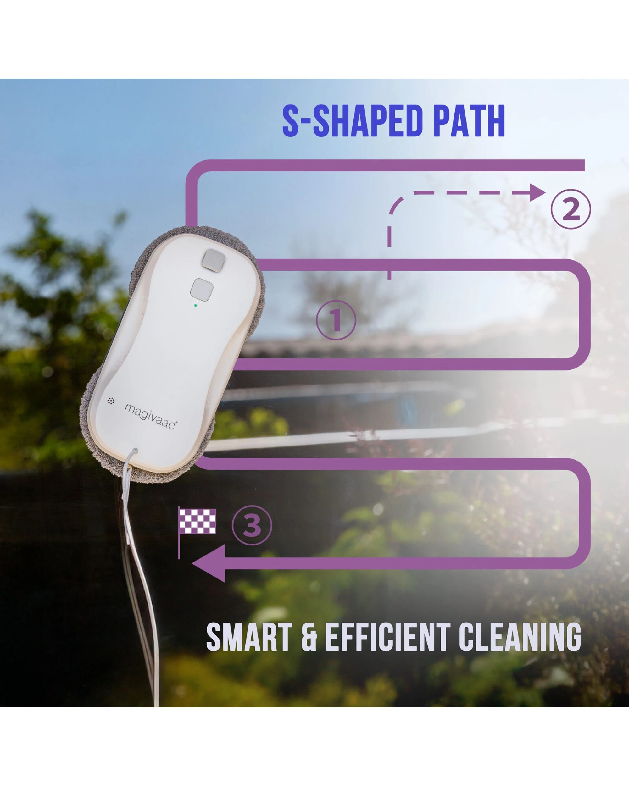 8 Magivaac Robot Window Cleaner, with Remote Control Capability via Smart App, 8 of 10