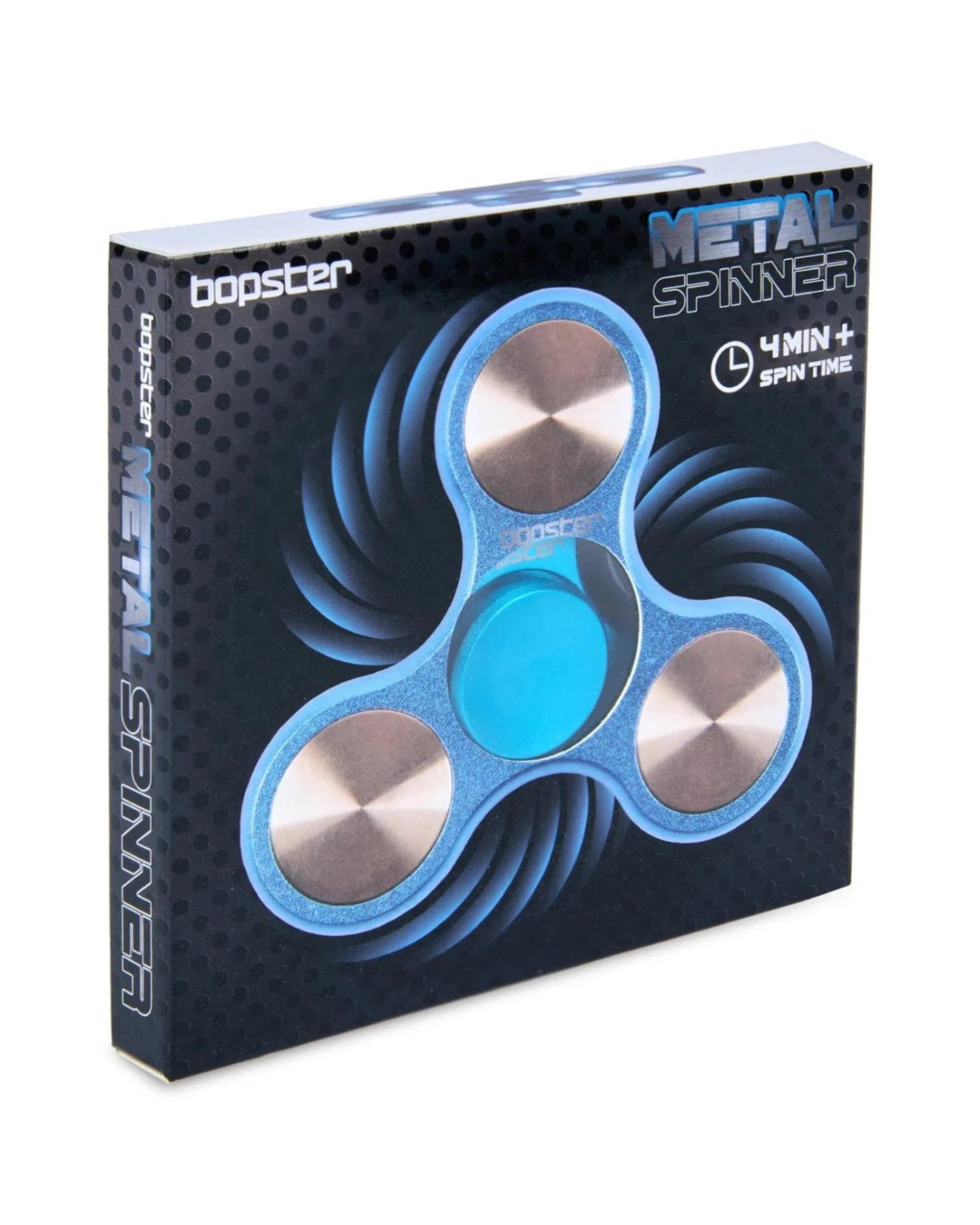 1 Bopster Metal Fidget Spinner - Blue, 1 of 3