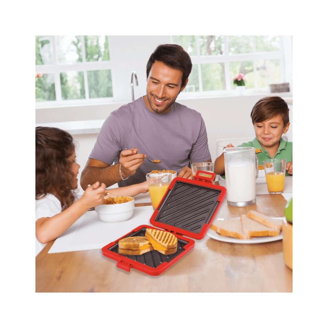 2 Eezee's Muncheez Microwave Toastie Maker Non-stick Sandwich Press Red 18cm
 - Red, 2 of 8