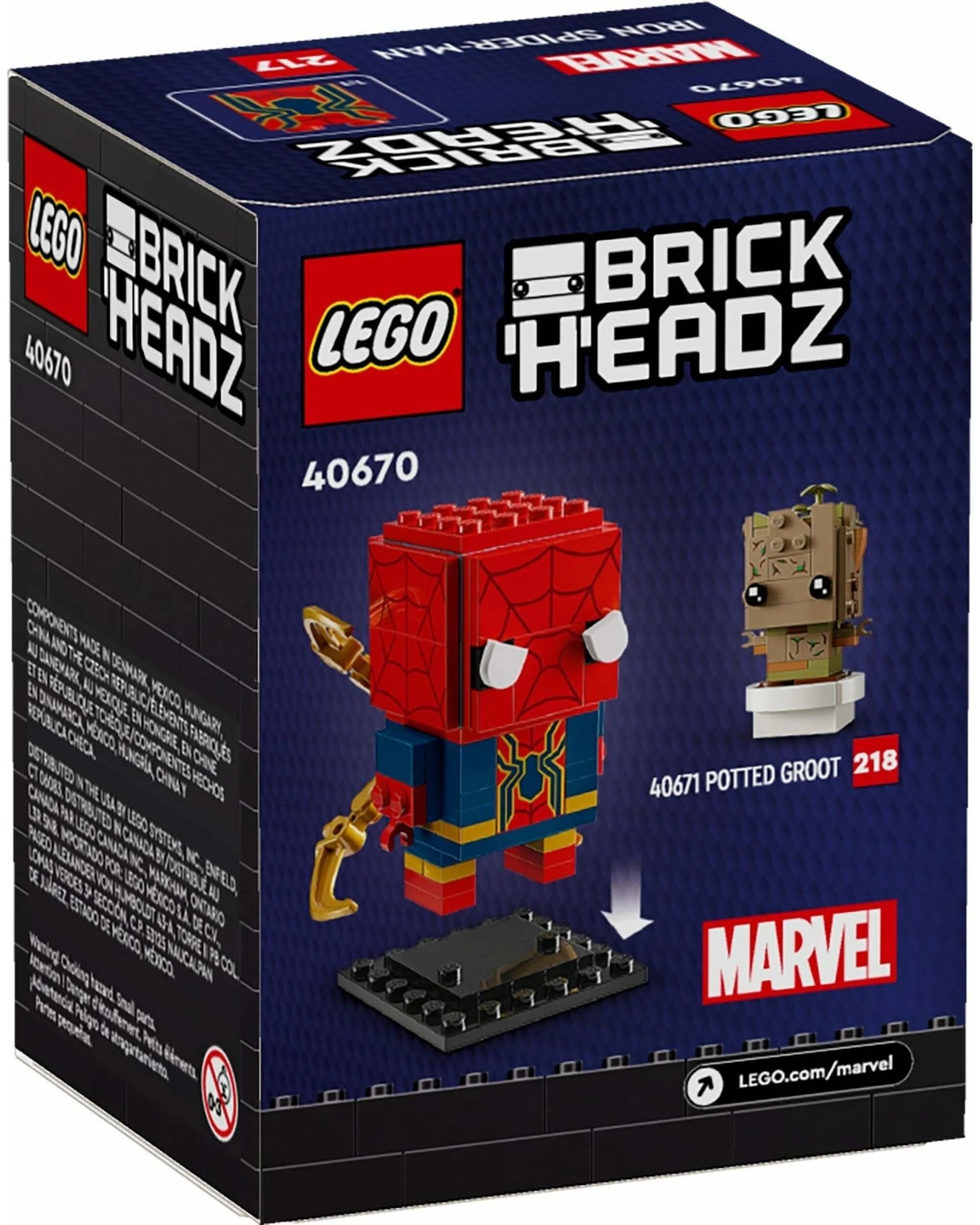 2 LEGO BrickHeadz 40670 Iron Spider-Man, 2 of 4