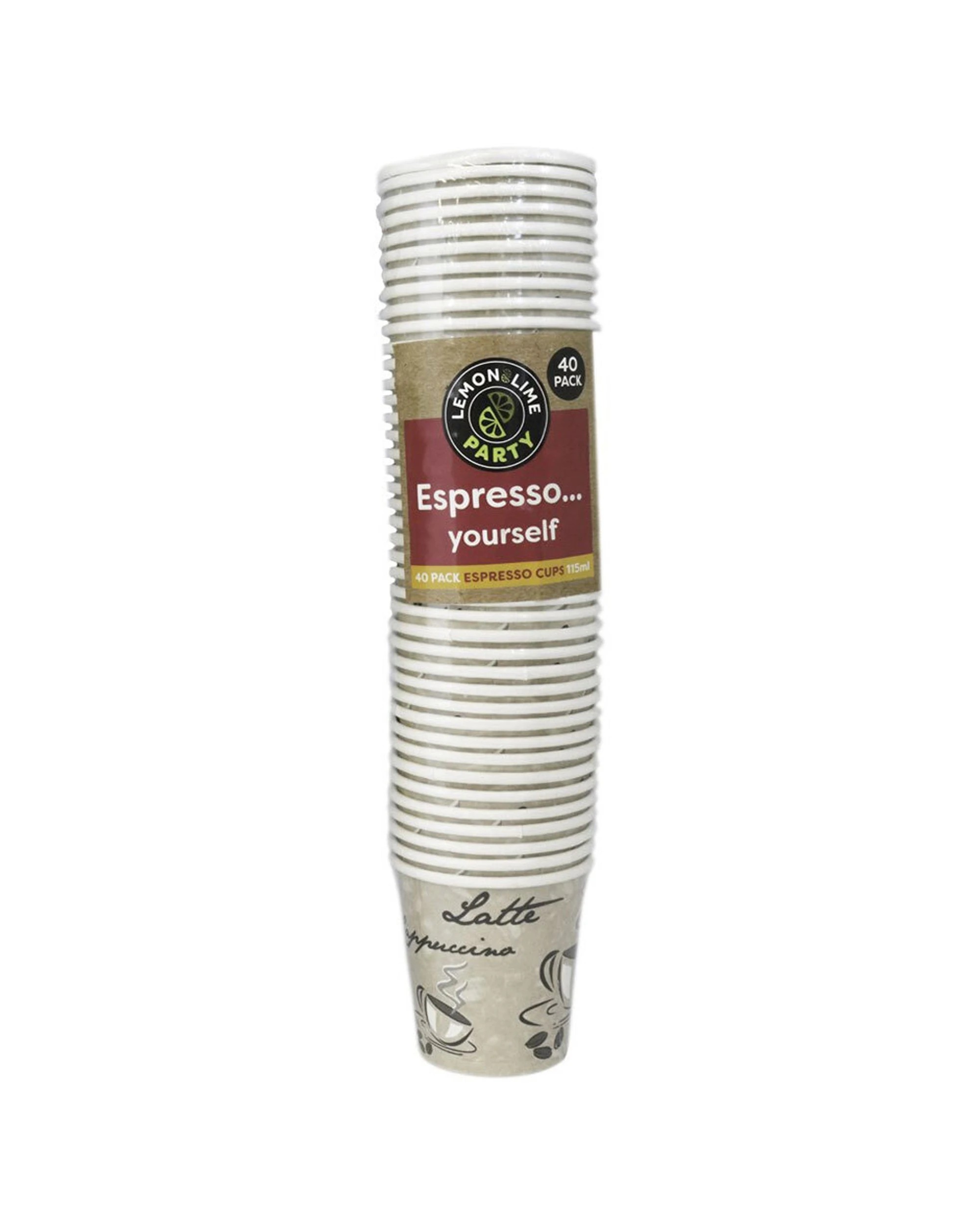3 Lemon & Lime 320pc 115ml Espresso Cups Multiple Design - Multi, 3 of 3