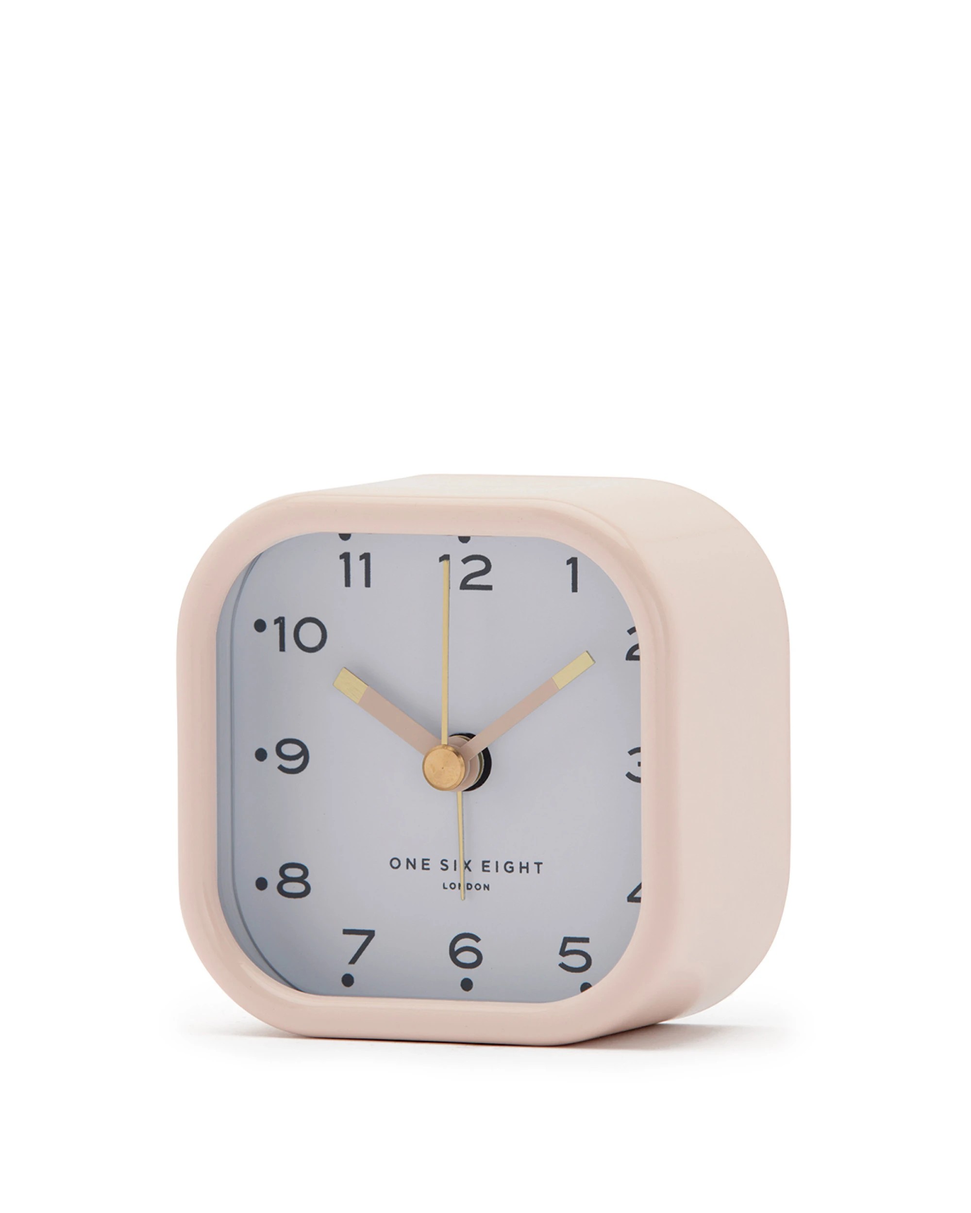 1 One Six Eight London Lisa Silent Alarm Clock - Blush - Pink, 1 of 4