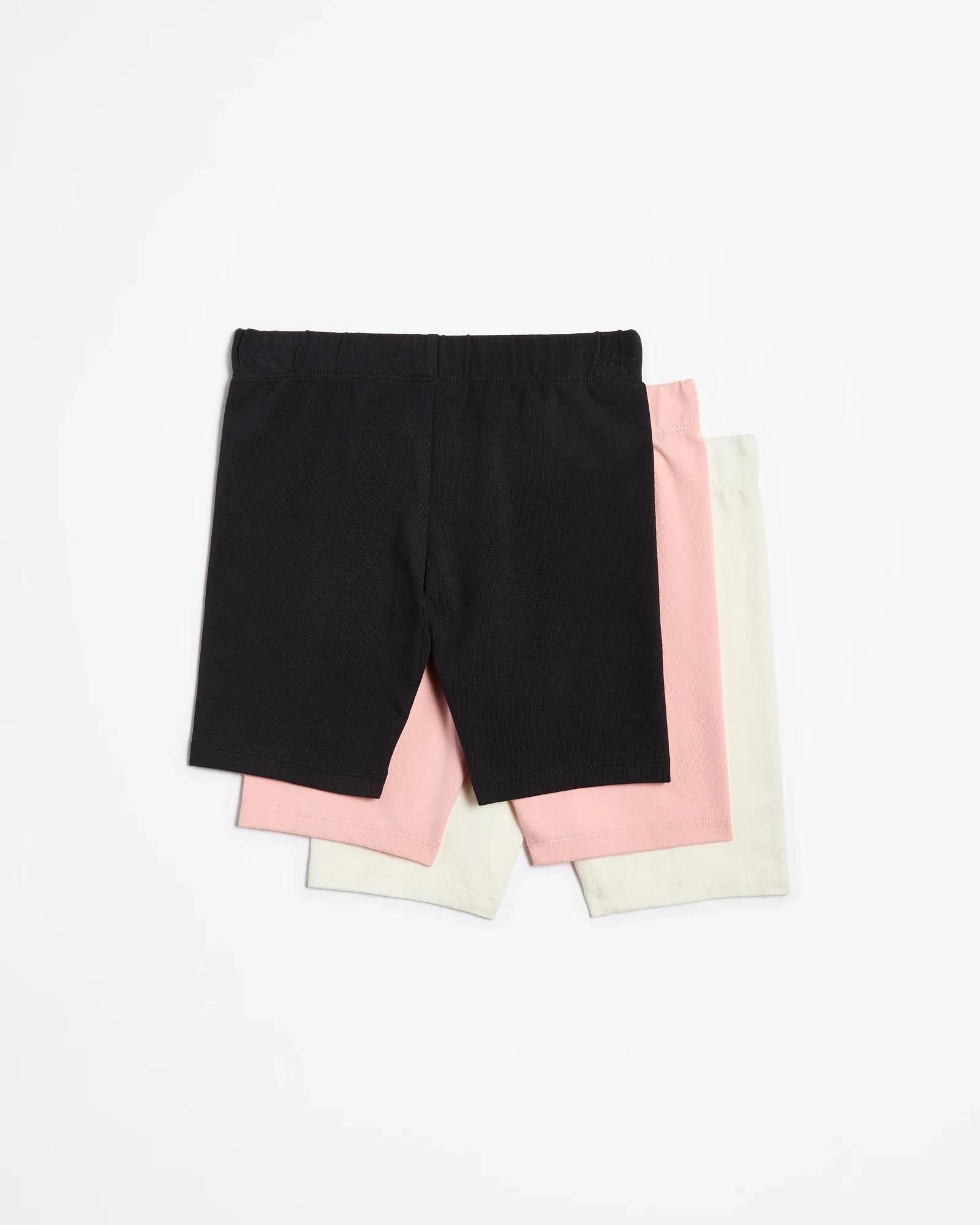 5 Target Kids Australian Cotton Bike Shorts 3 Pack WHITE / PINK, 5 of 5