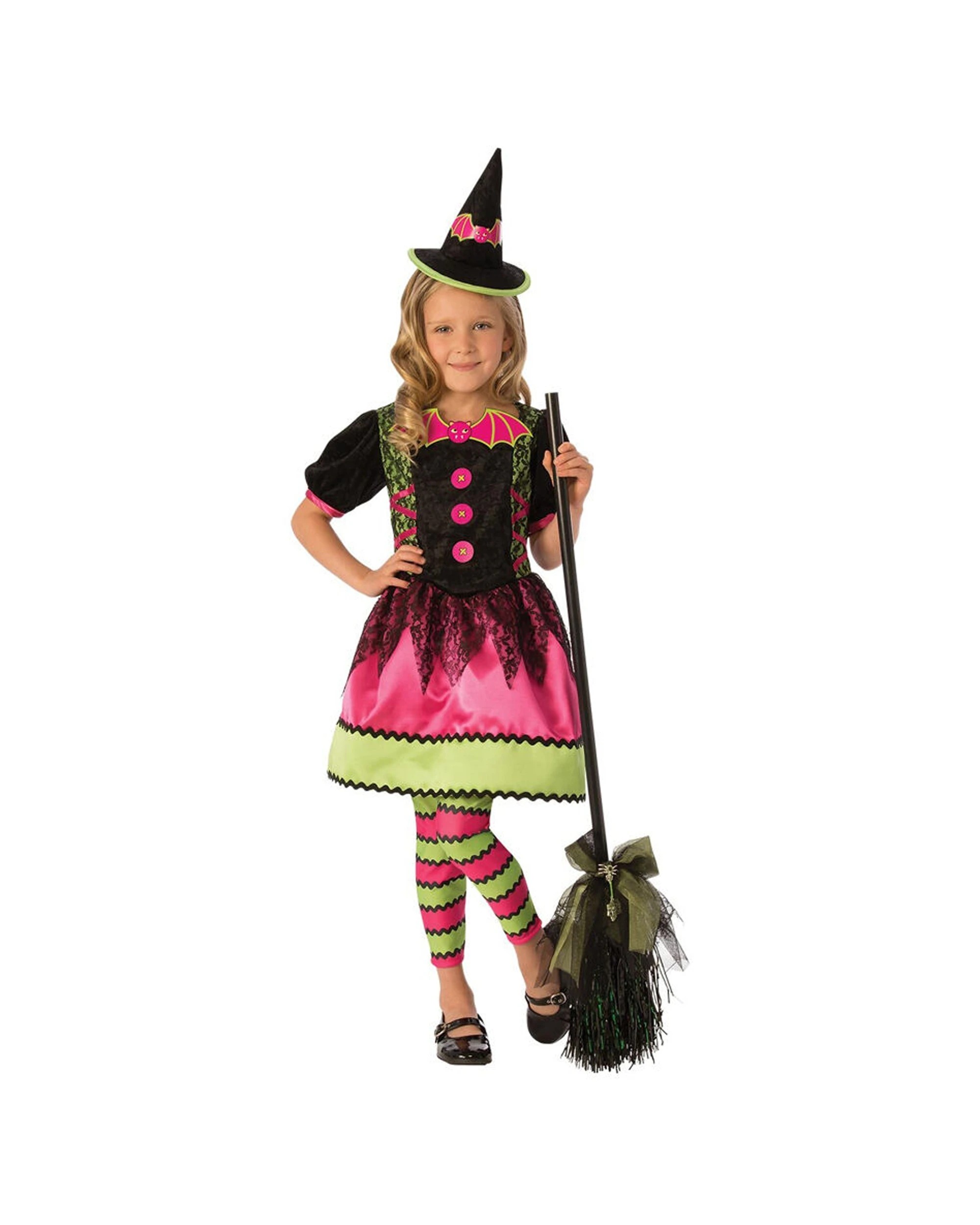 1 Rubies Bright Witch Girls Dress Up Costume Size S - Multi, 1 of 3