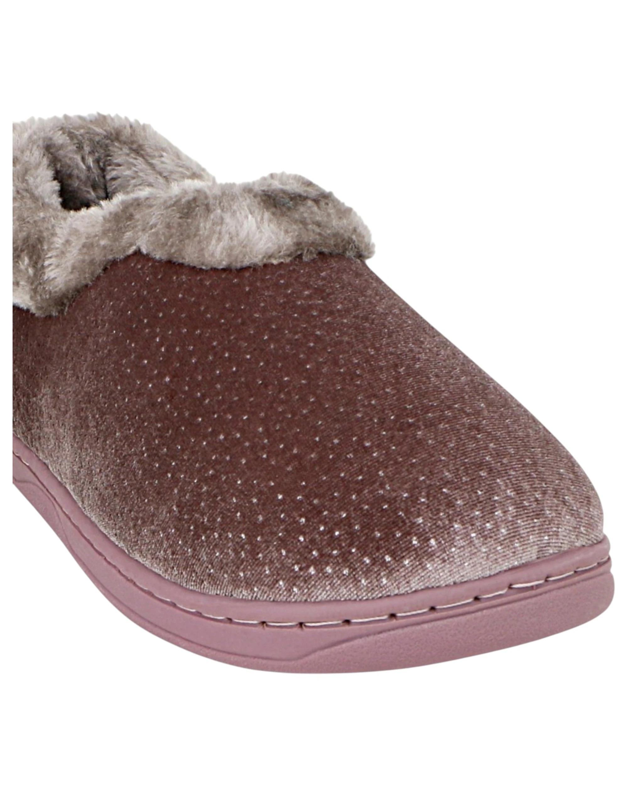 3 Grosby Womens Invisible Brionie Mushroom Indoor Fluffy Slippers MUSHROOM, 3 of 3