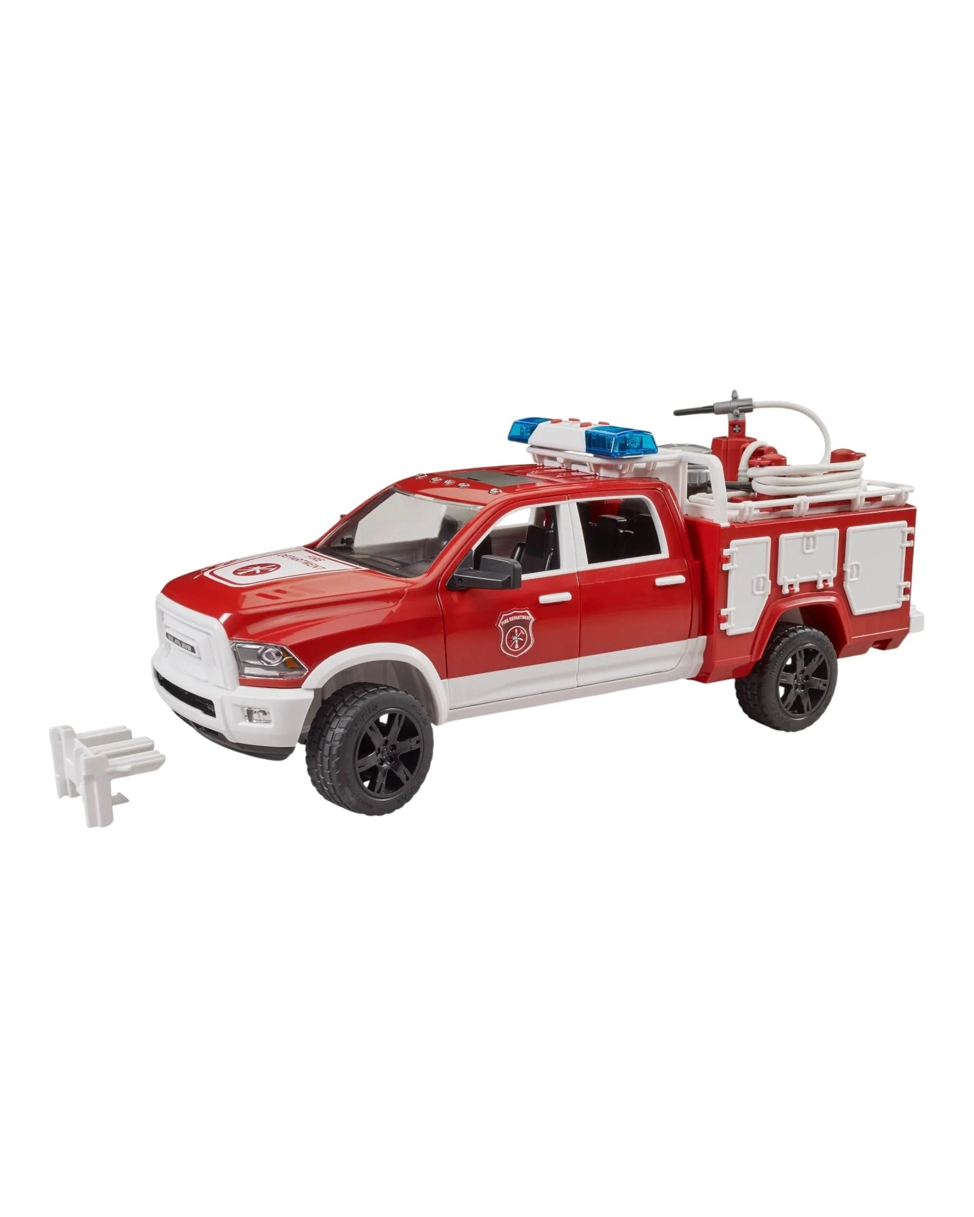 1 Bruder Emergency RAM 2500 Fire Engine Truck with Light and Sound Module - Red, 1 of 9