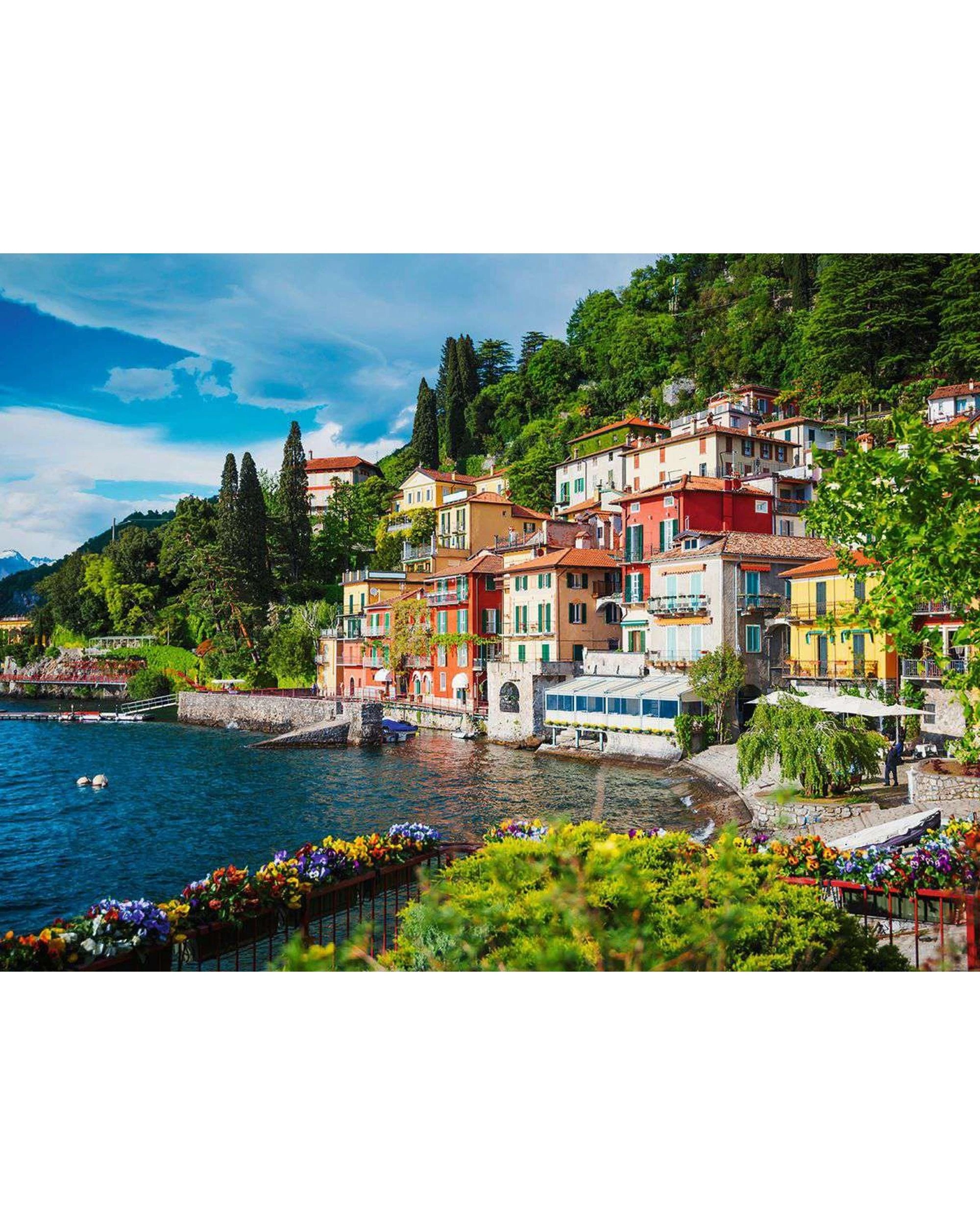 2 Ravensburger Lake Como Italy 500 Piece Jigsaw Puzzle, 2 of 2