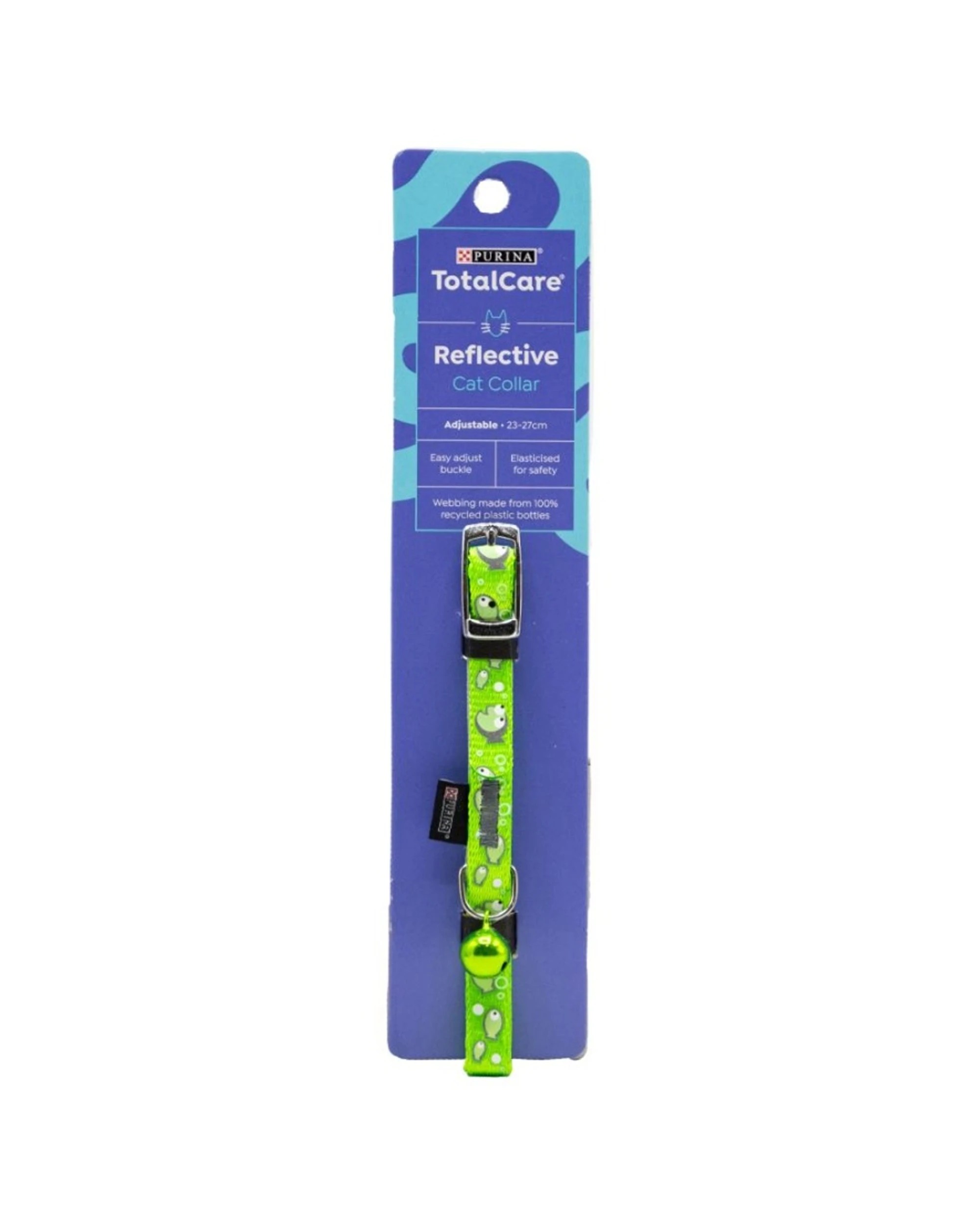 2 6 Pack Purina Total Care Reflective Adjustable Cat Collar Bell 23-27cm - Multi, 2 of 3