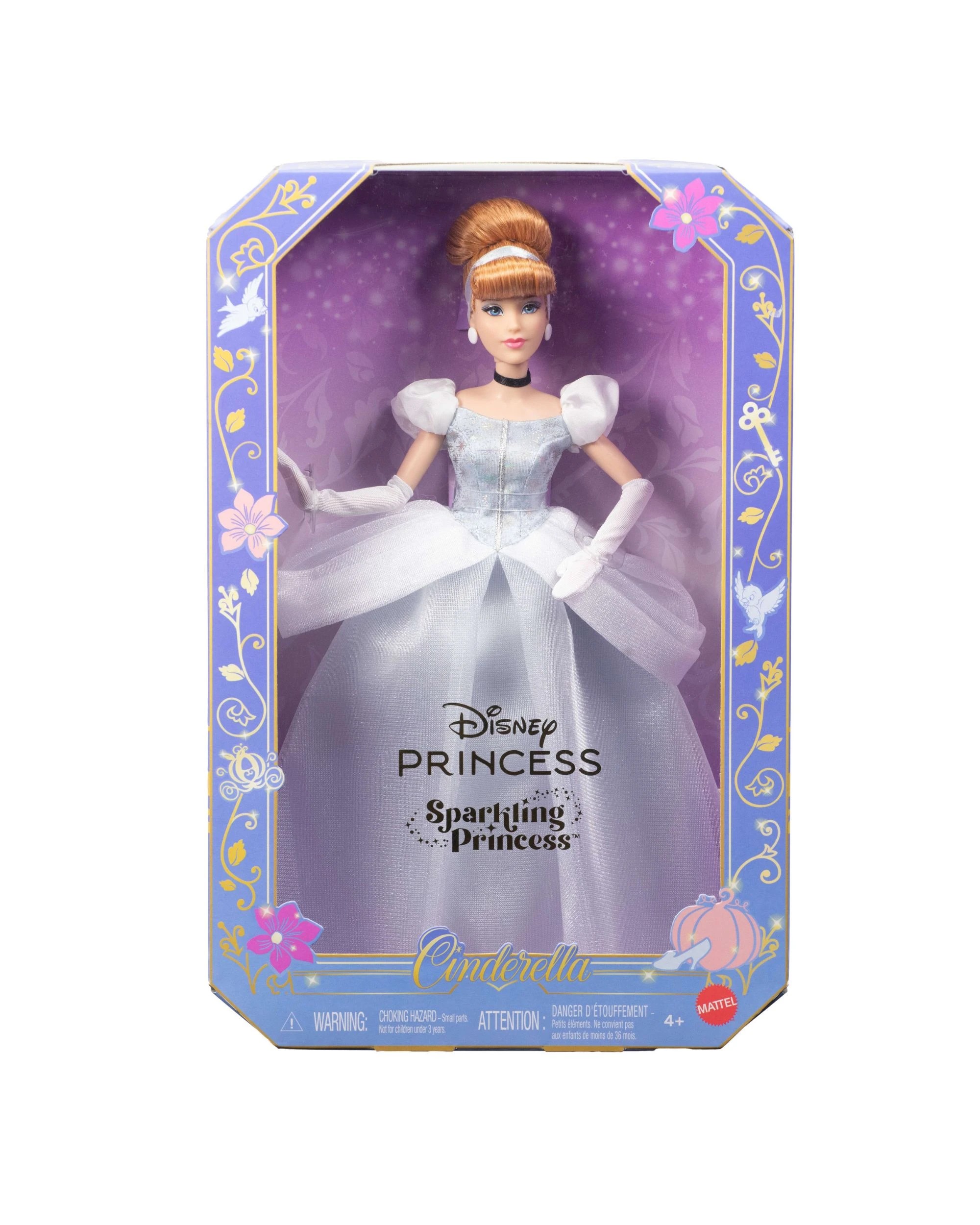 4 Disney Princess Sparkling Princess Series Cinderella Fashion Doll - Blue, 4 of 6