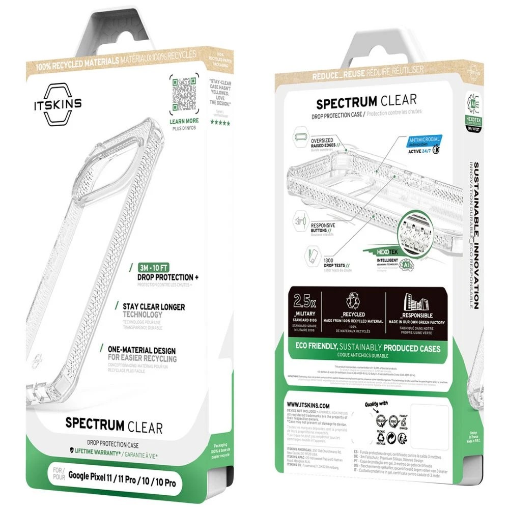 9 ITSKINS Spectrum Case for Google Pixel 11/11 Pro Clear, 9 of 9