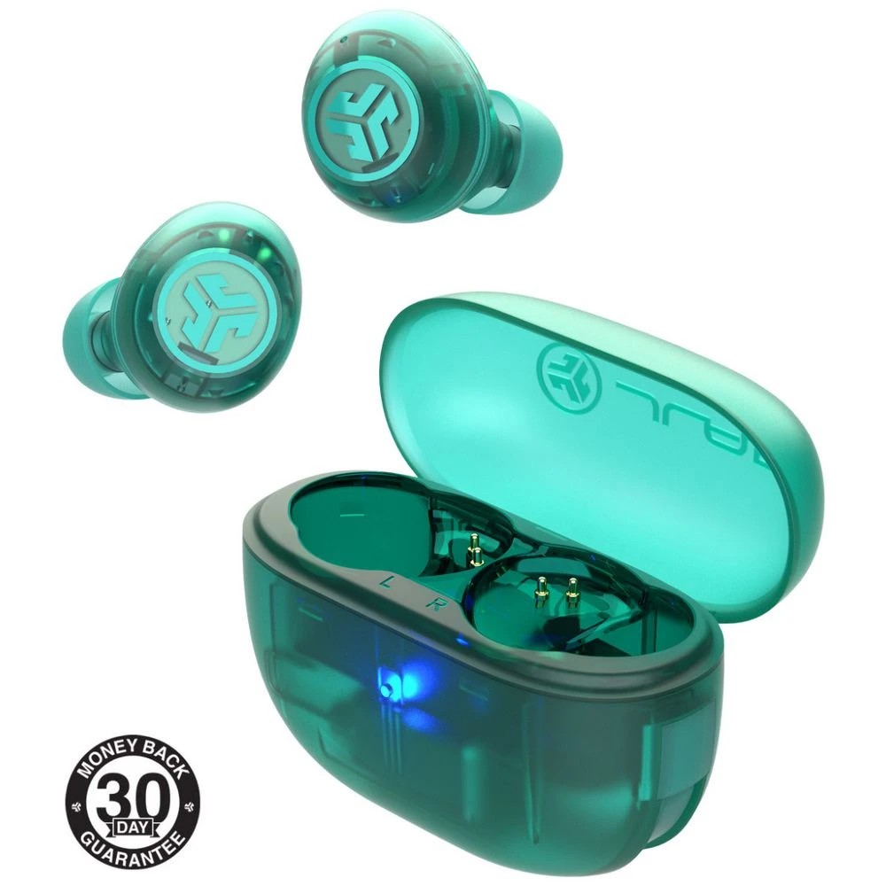 2 JLab Go Pop ANC True Wireless Earbuds Clear Teal, 2 of 7