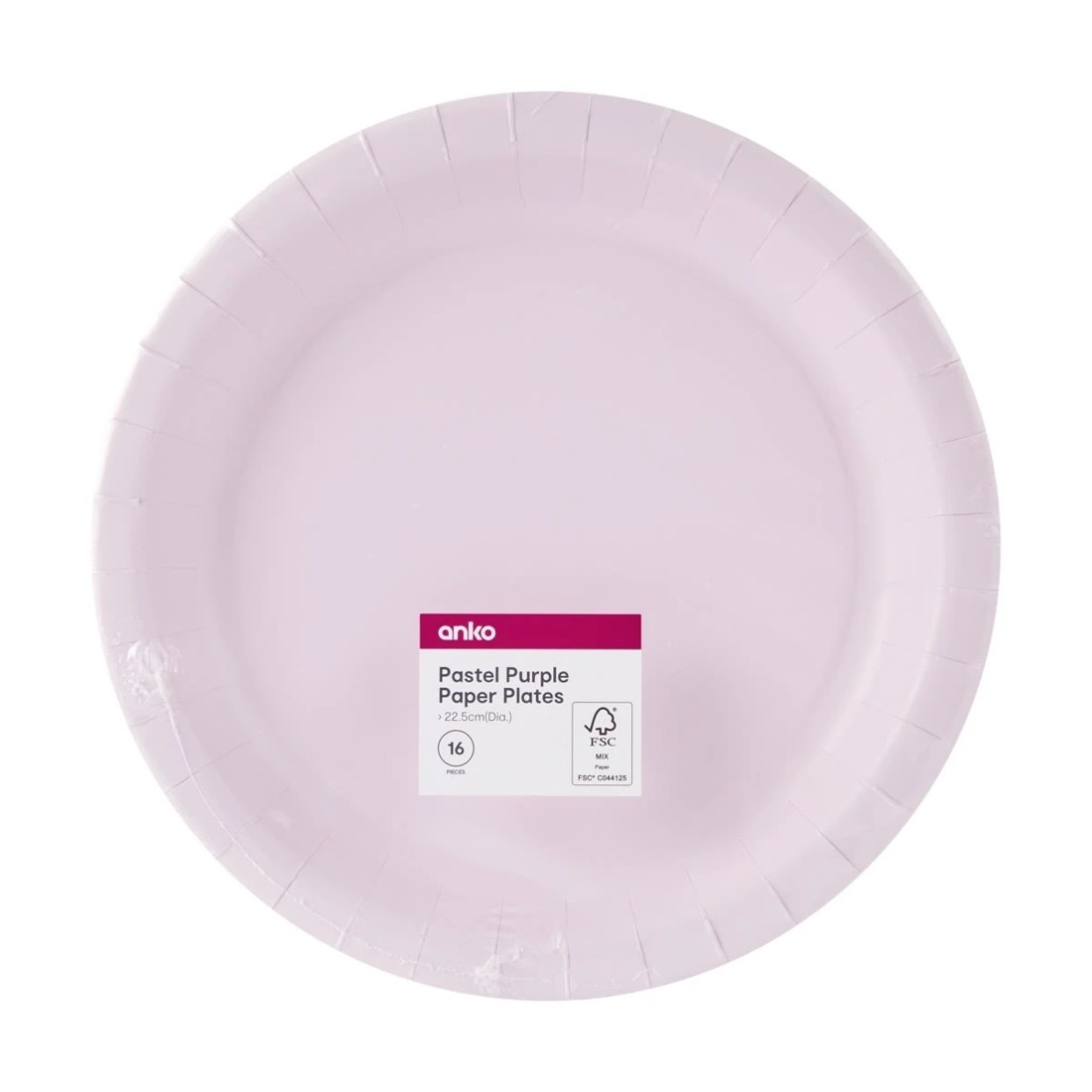 4 16 Piece Pastel Purple Paper Plates, 4 of 4