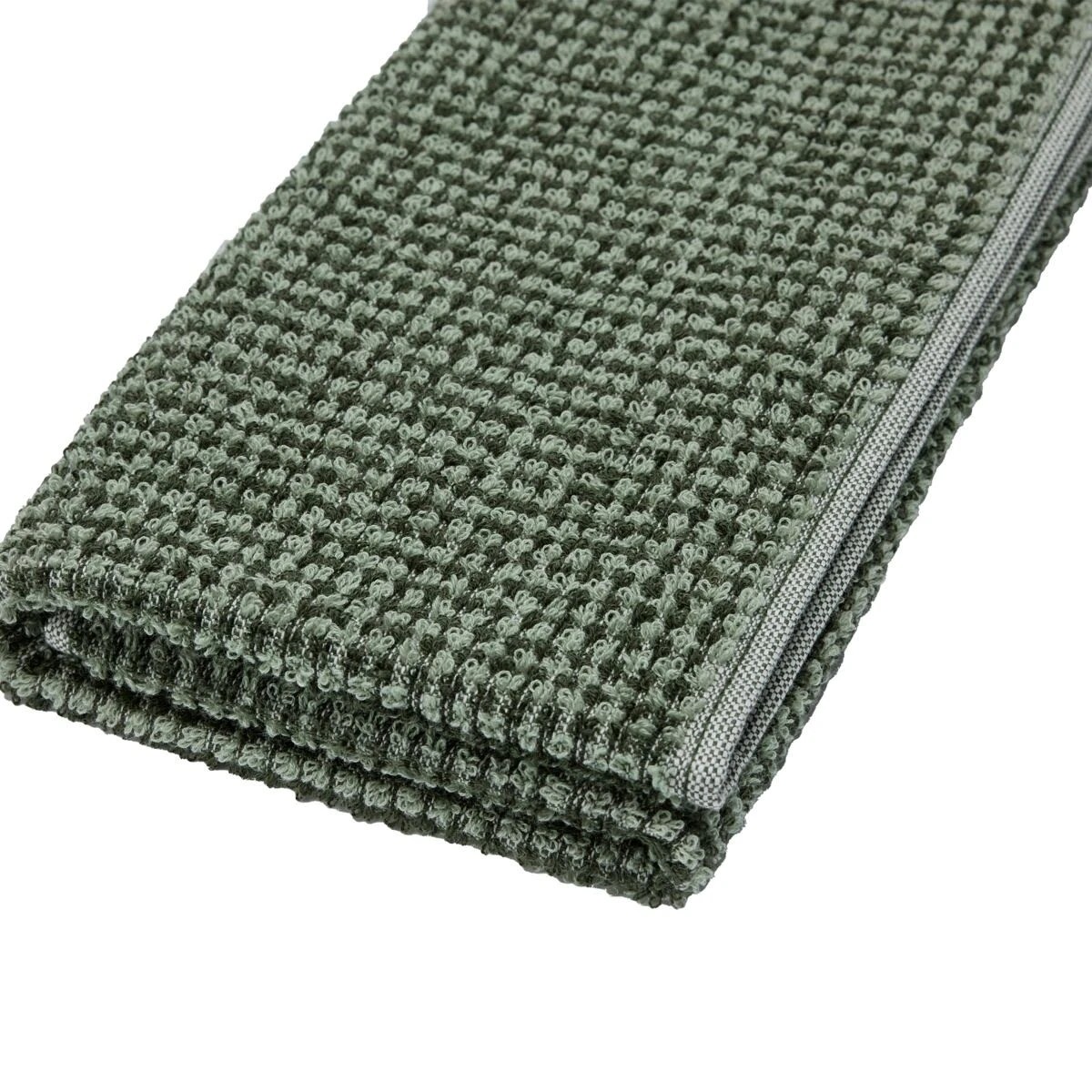 4 Mini Waffle Cotton Hand Towel - Olive, 4 of 6