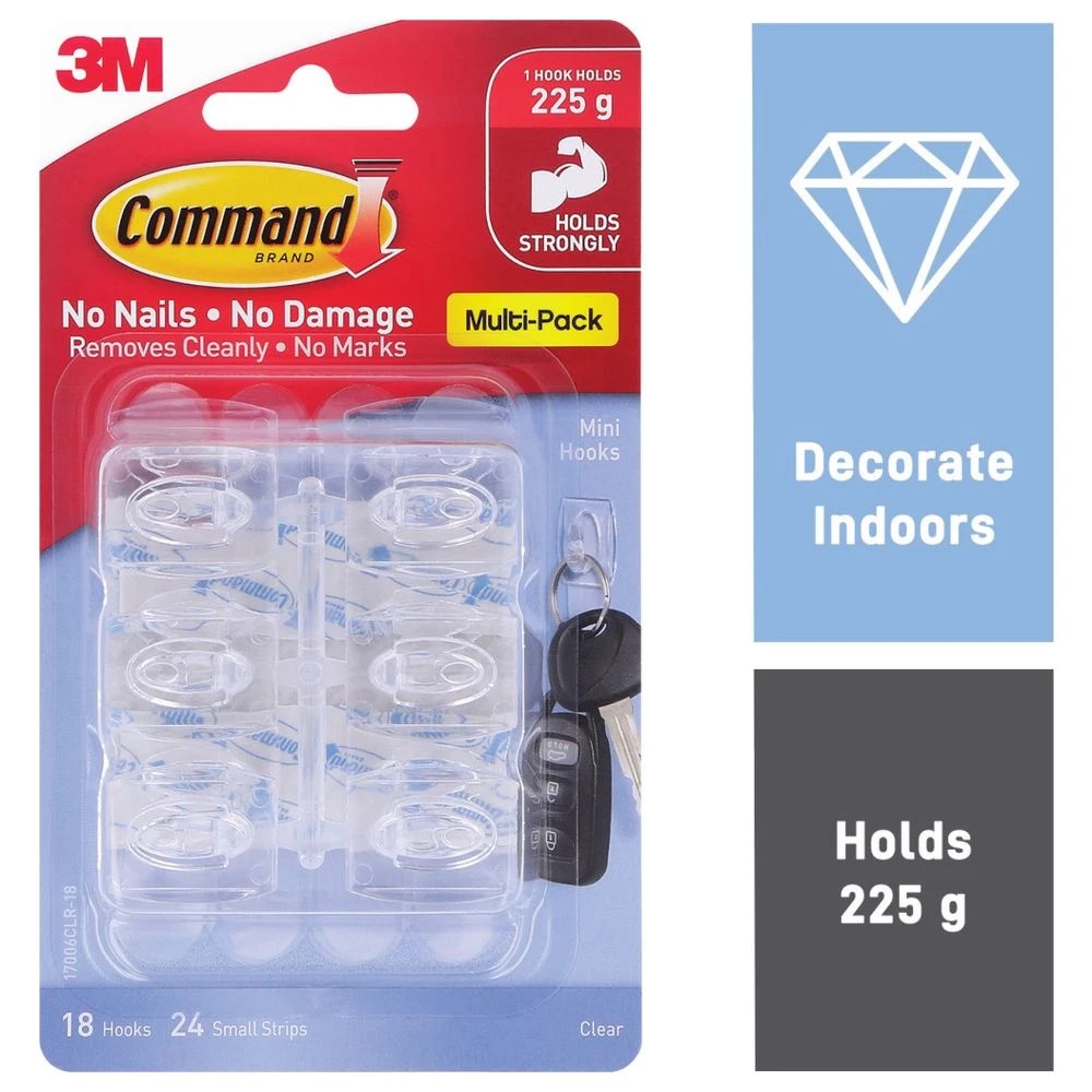 5 3M Command Hooks Value Pack Mini, 5 of 10