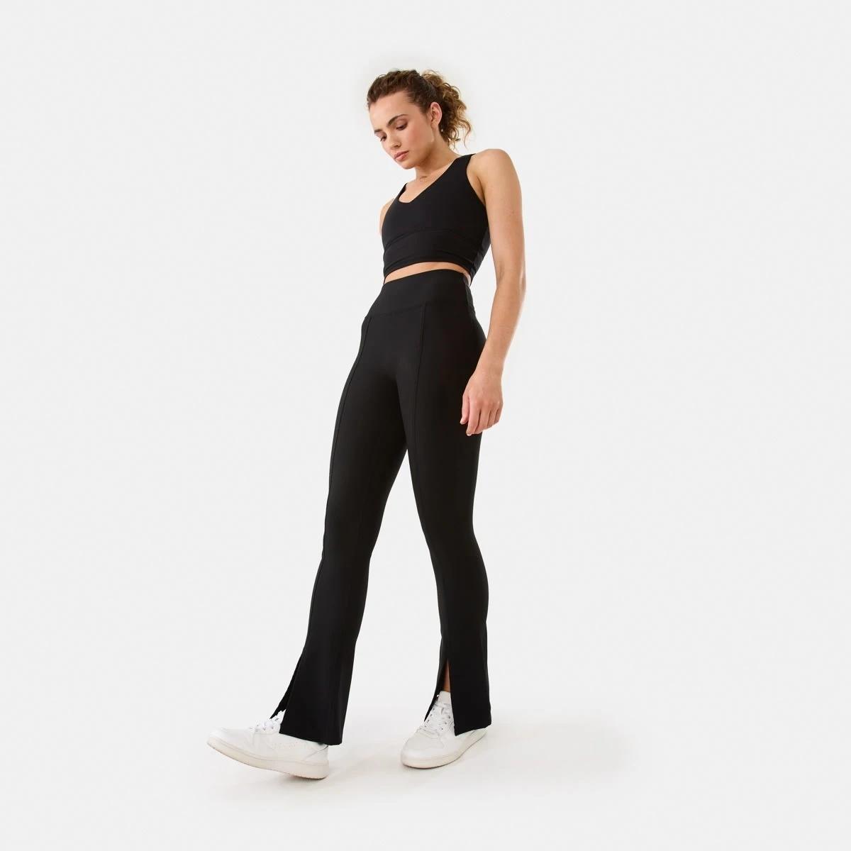 3 Active Womens Studio Flare Leggings BLACK, 3 of 7