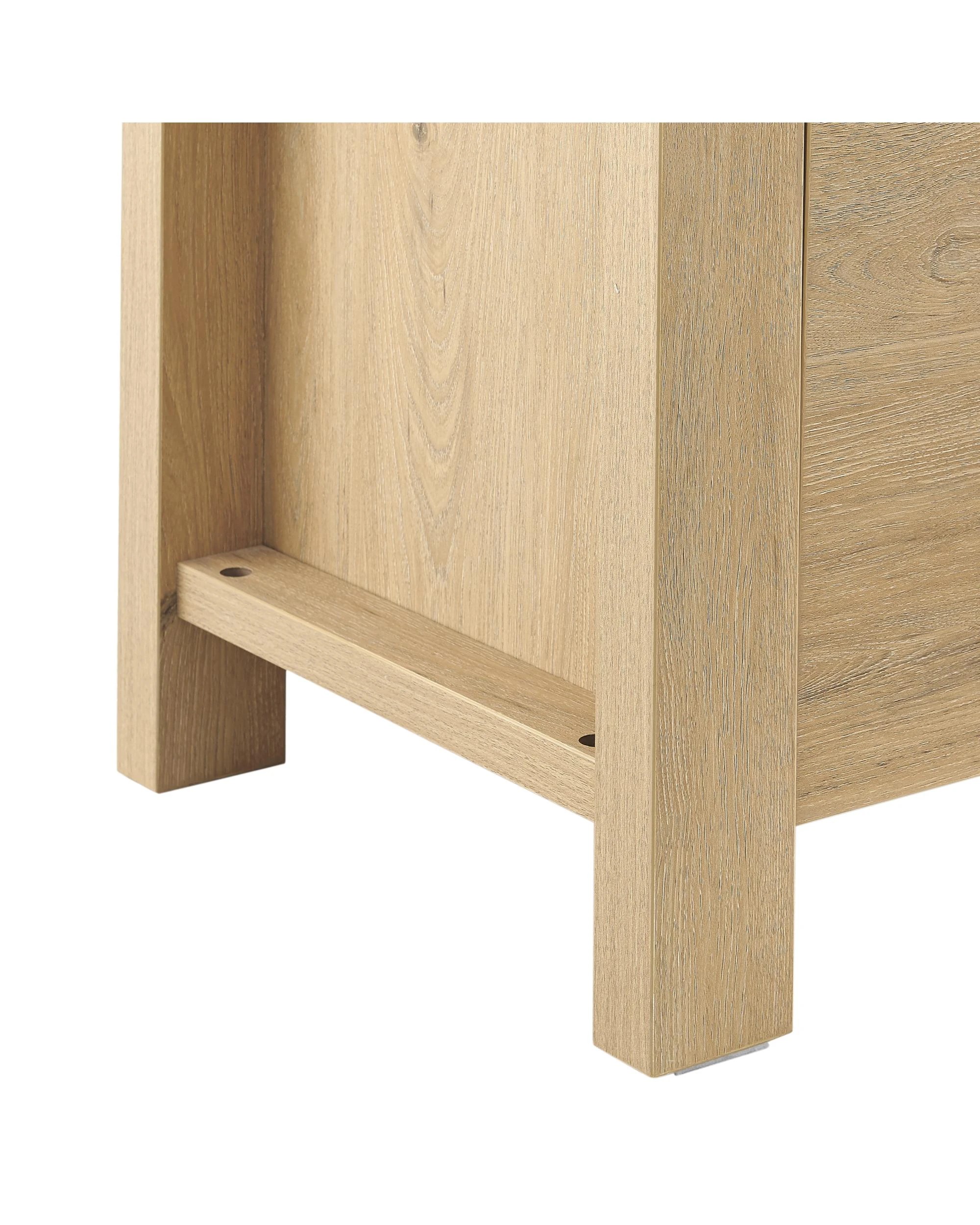 8 Kodu Entertainment TV Unit 2 Drawers - Natural, 8 of 9