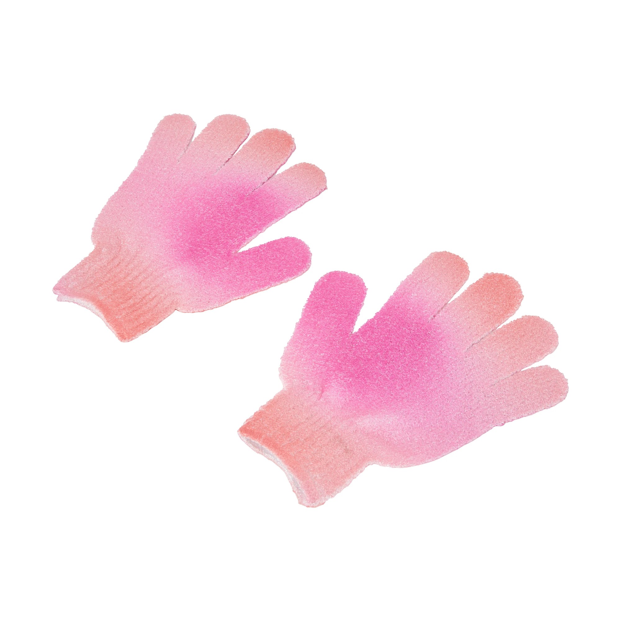 3 OXX Bodycare Exfoliating Gloves - Pink and Peach, 3 of 4