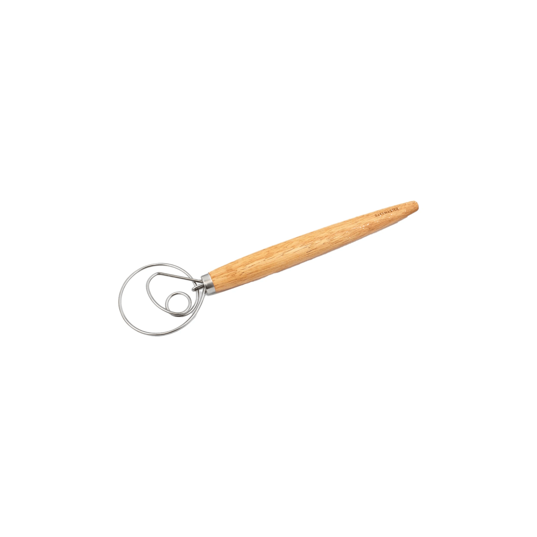 3 Bakemaster 33cm Dough Whisk Wooden Handle Stainless Steel Loops For Baking
 - Brown, 3 of 3