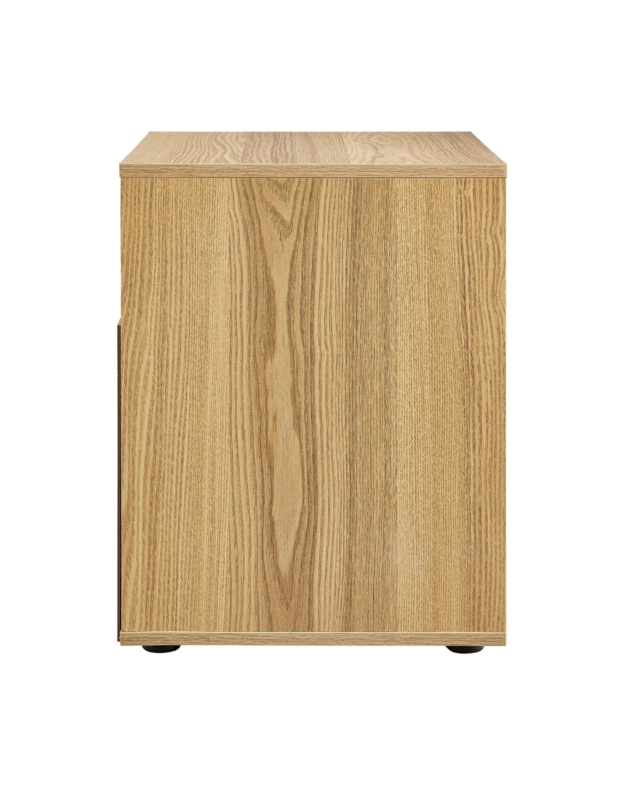 4 Kodu Bedside Unit Side Table 1 Door - Natural, 4 of 6