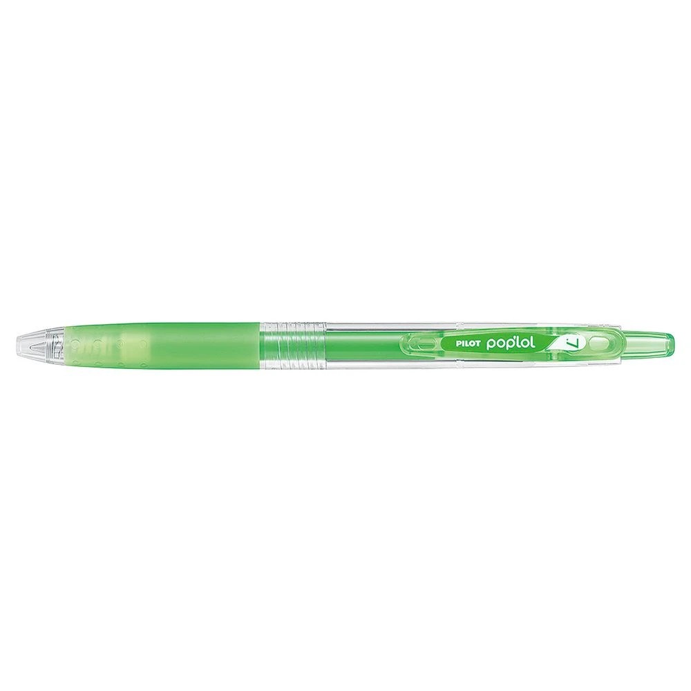 2 PILOT Pop'Lol  Retractable Gel Pen 0.7mm Neon Green, 2 of 2