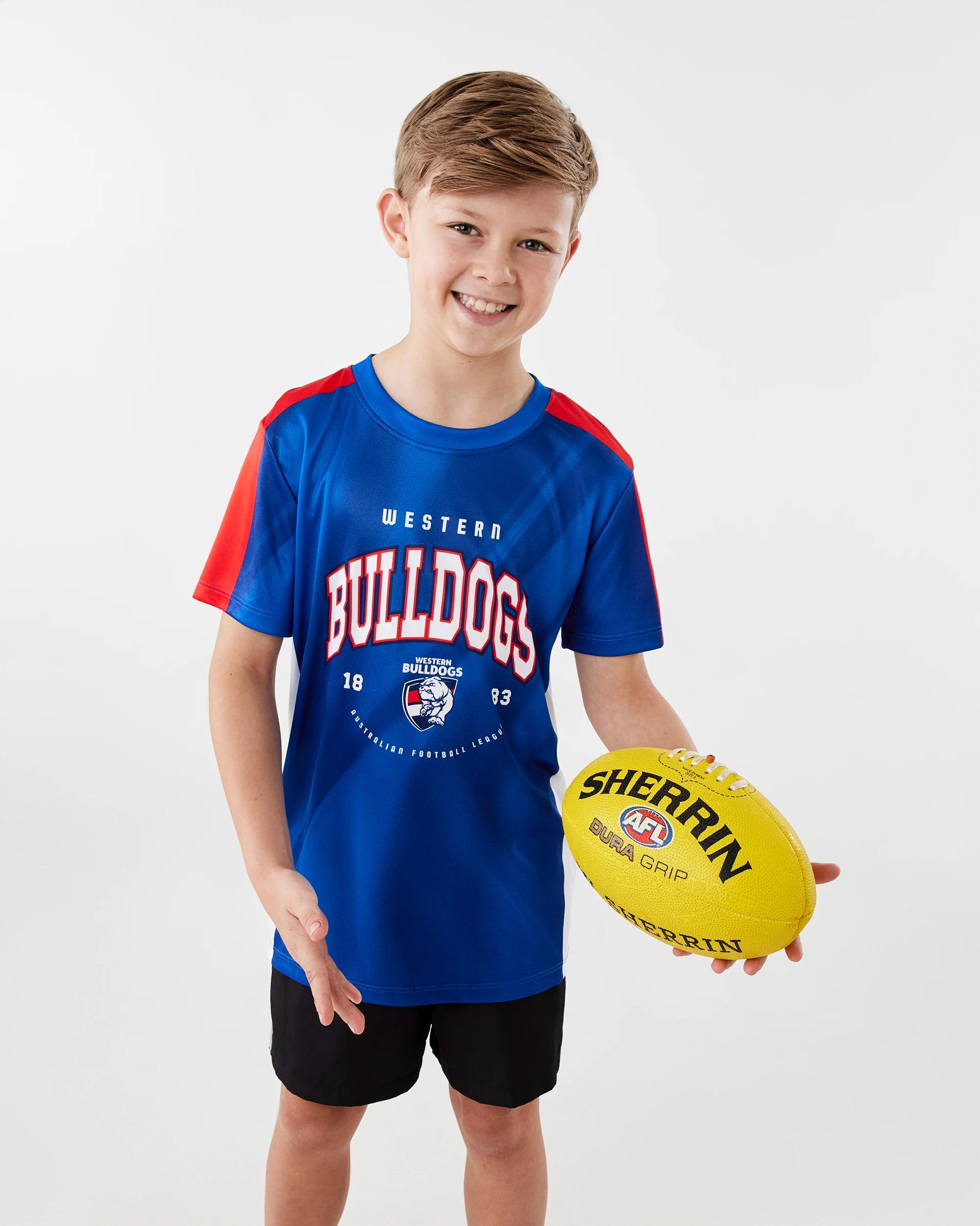 8 Official AFL Youth Training T-shirt Bulldogs, 8 of 8