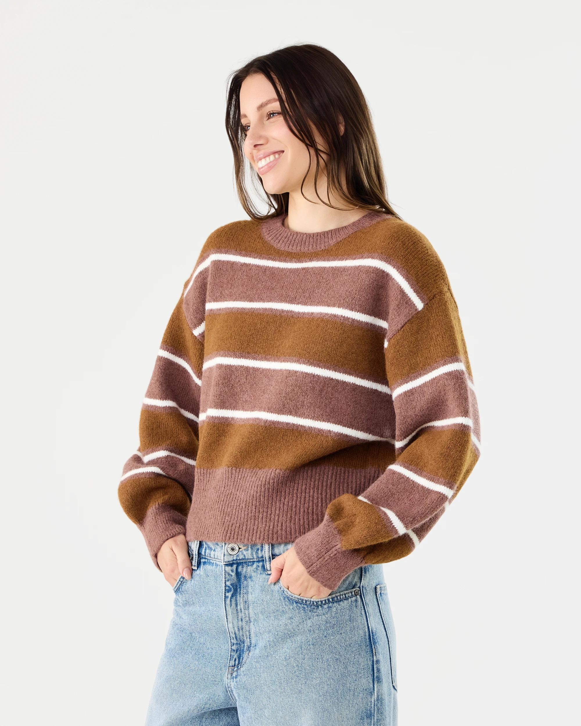 2 Fluffy Stripe Jumper Bchg St, 2 of 7