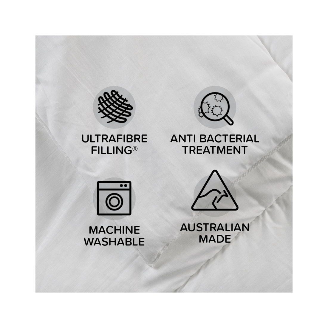 4 Tontine Easy Care Queen All Seasons Cotton Quilt Medium Weight Machine Washable
 - Queen Bed
 - White, 4 of 5