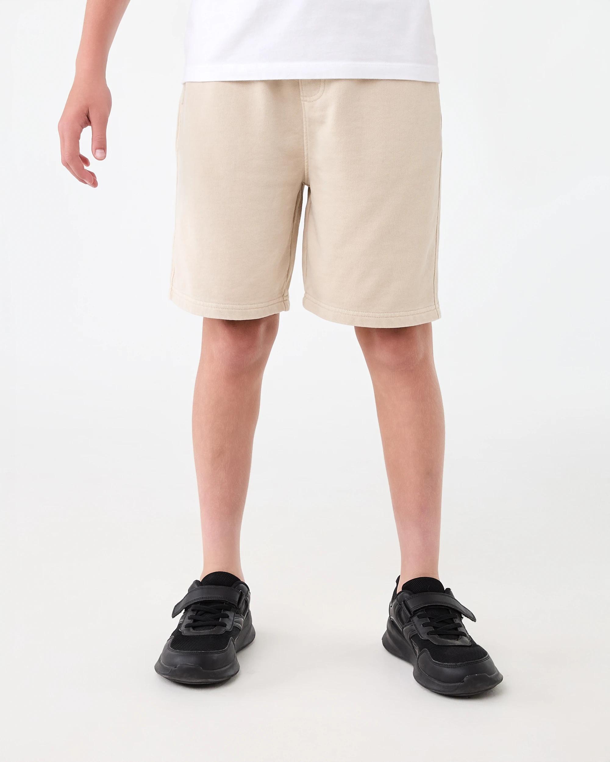 1 Washed Knit Shorts Bge Ntrl, 1 of 5