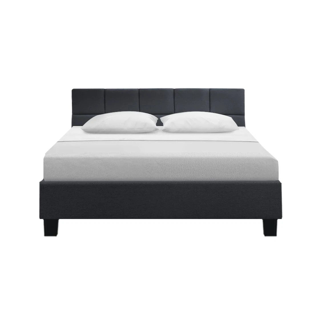 3 Artiss Bed Frame Queen Size Charcoal TINO - Charcoal, 3 of 7