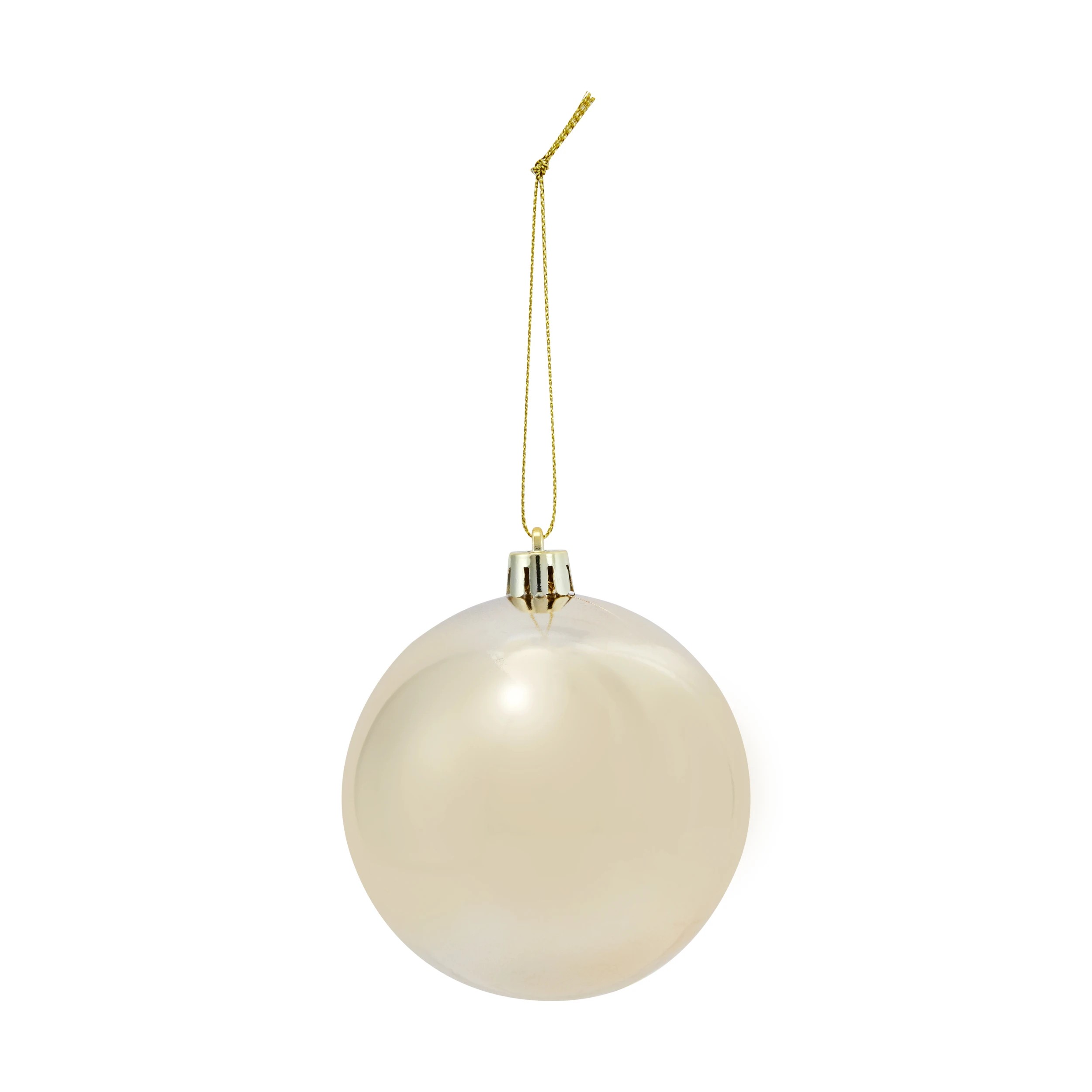 3 8 Pack 8cm Gold Baubles, 3 of 6