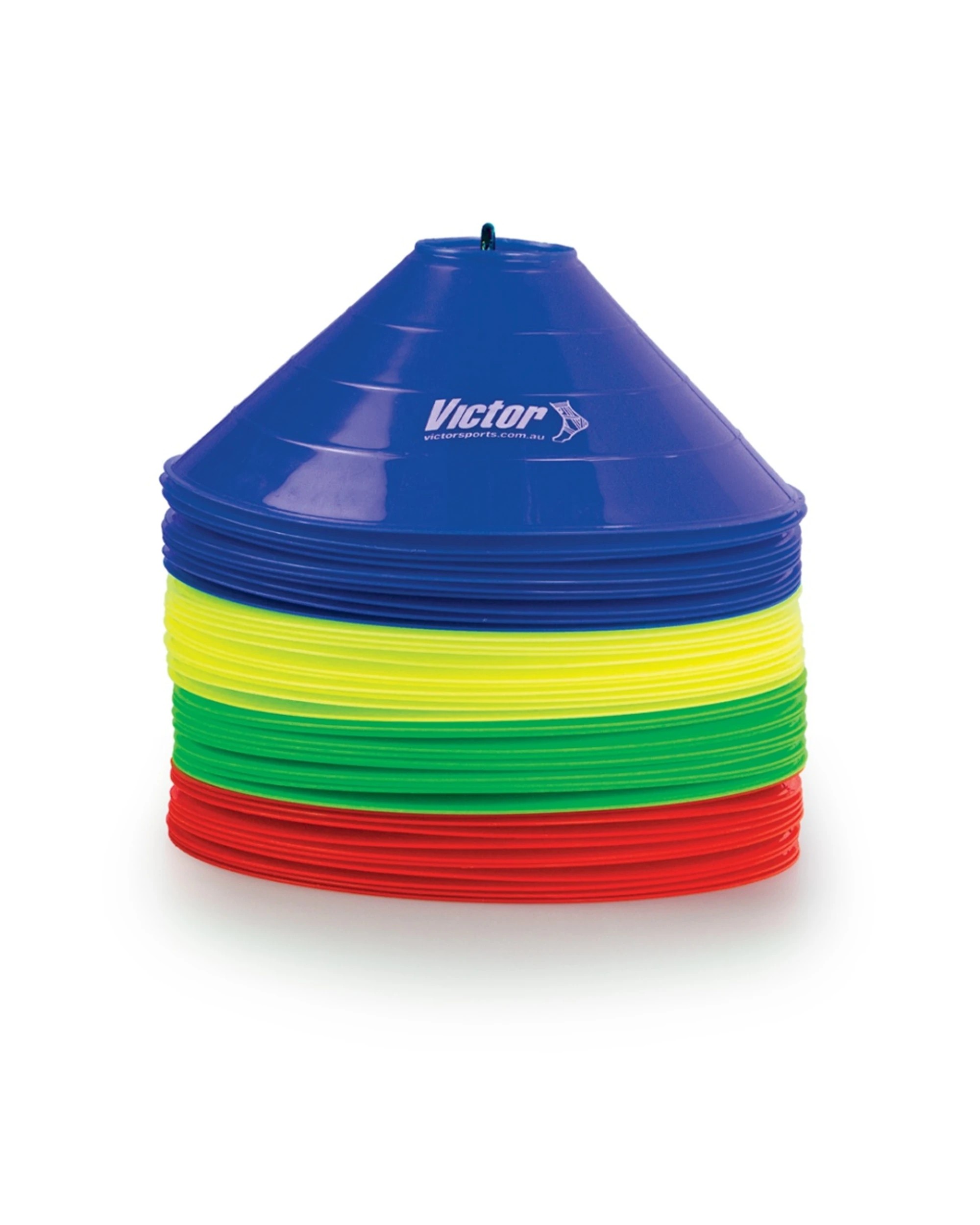 1 Victor Sports 40pc Training Cones Soft Marker Set Multicolour With Stand - Multi, 1 of 6
