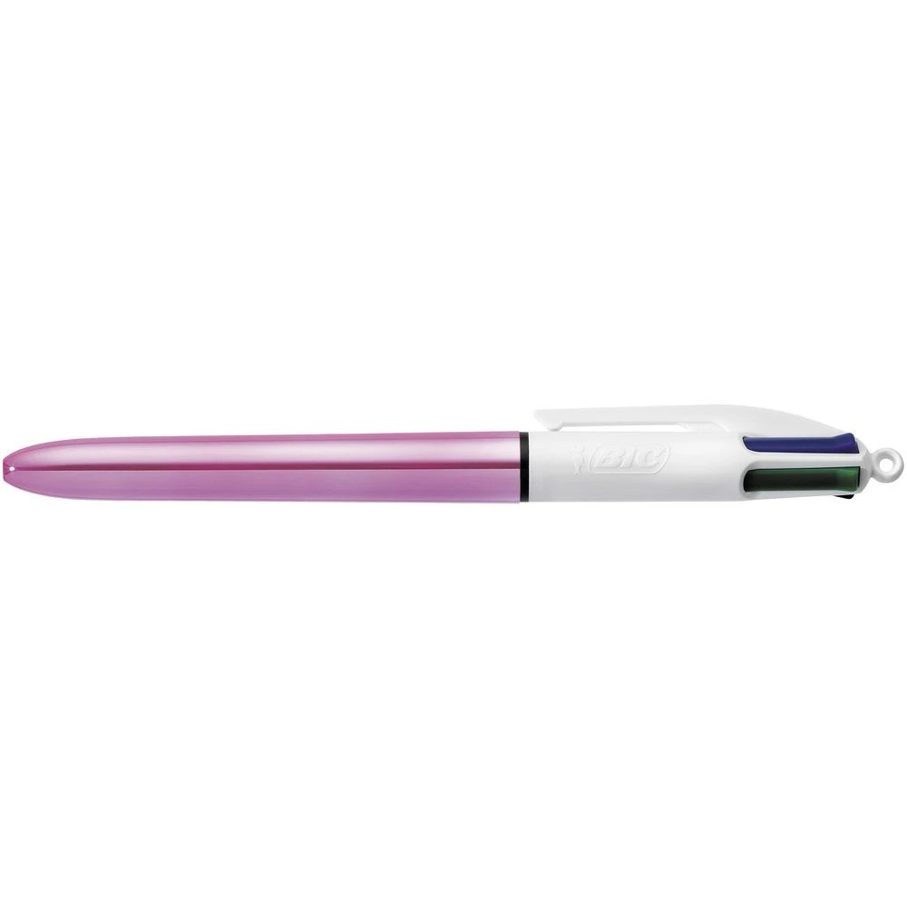 6 BIC 4 Colours Shine Ballpoint Pens 1mm Assorted 4 Pack, 6 of 6