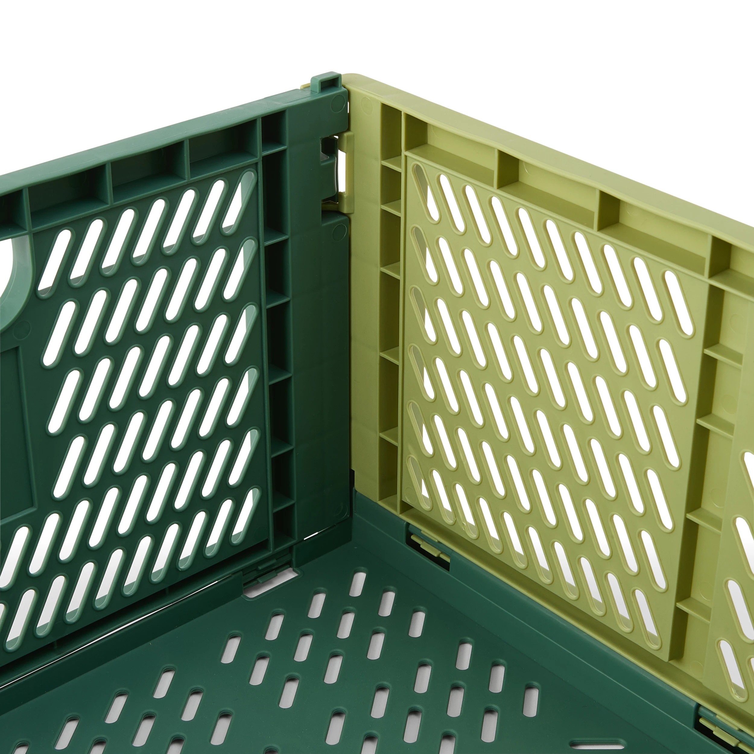 6 30L Collapsible Crate - Large, Green, 6 of 8