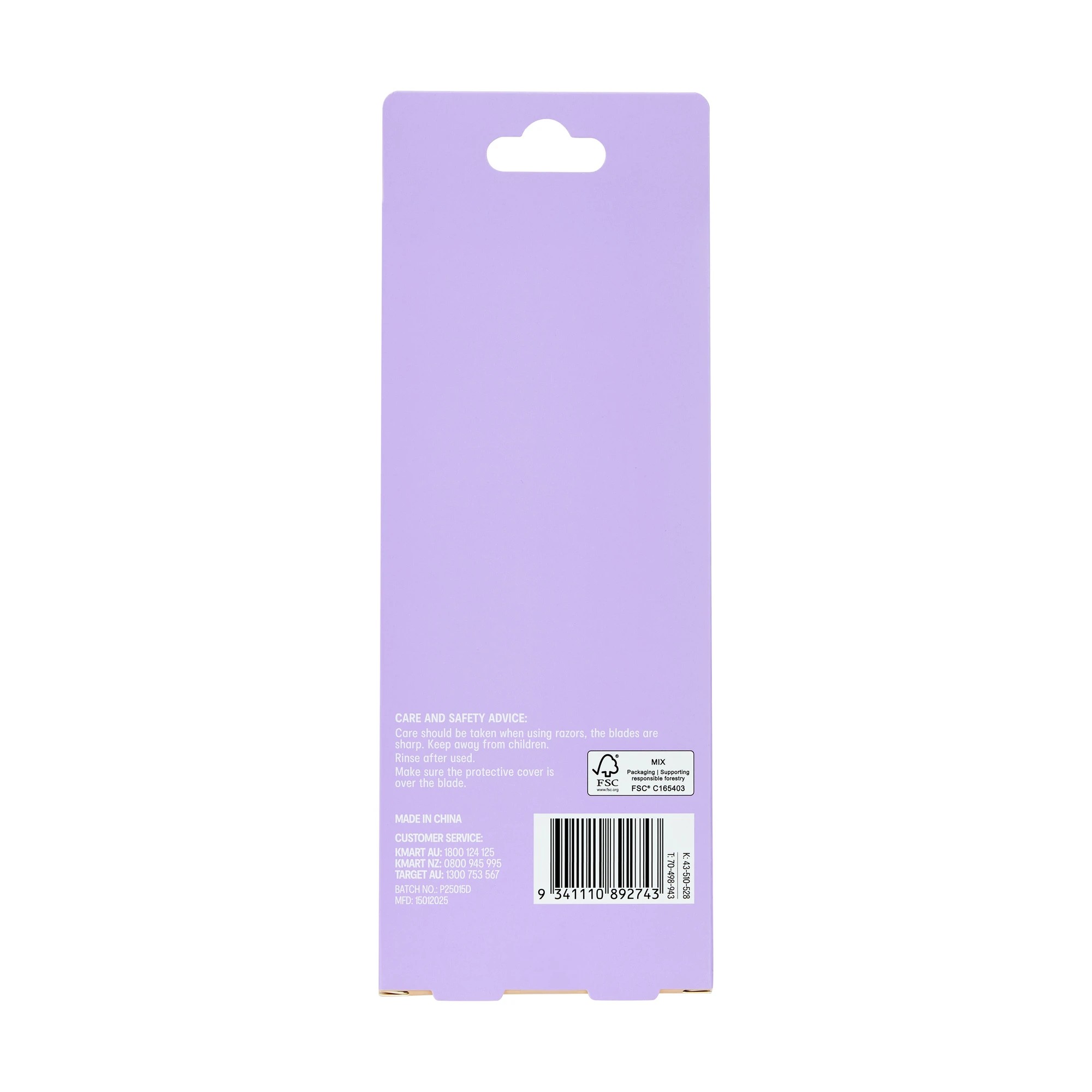 5 OXX Bodycare Smooth Reusable Razor - Purple, 5 of 5