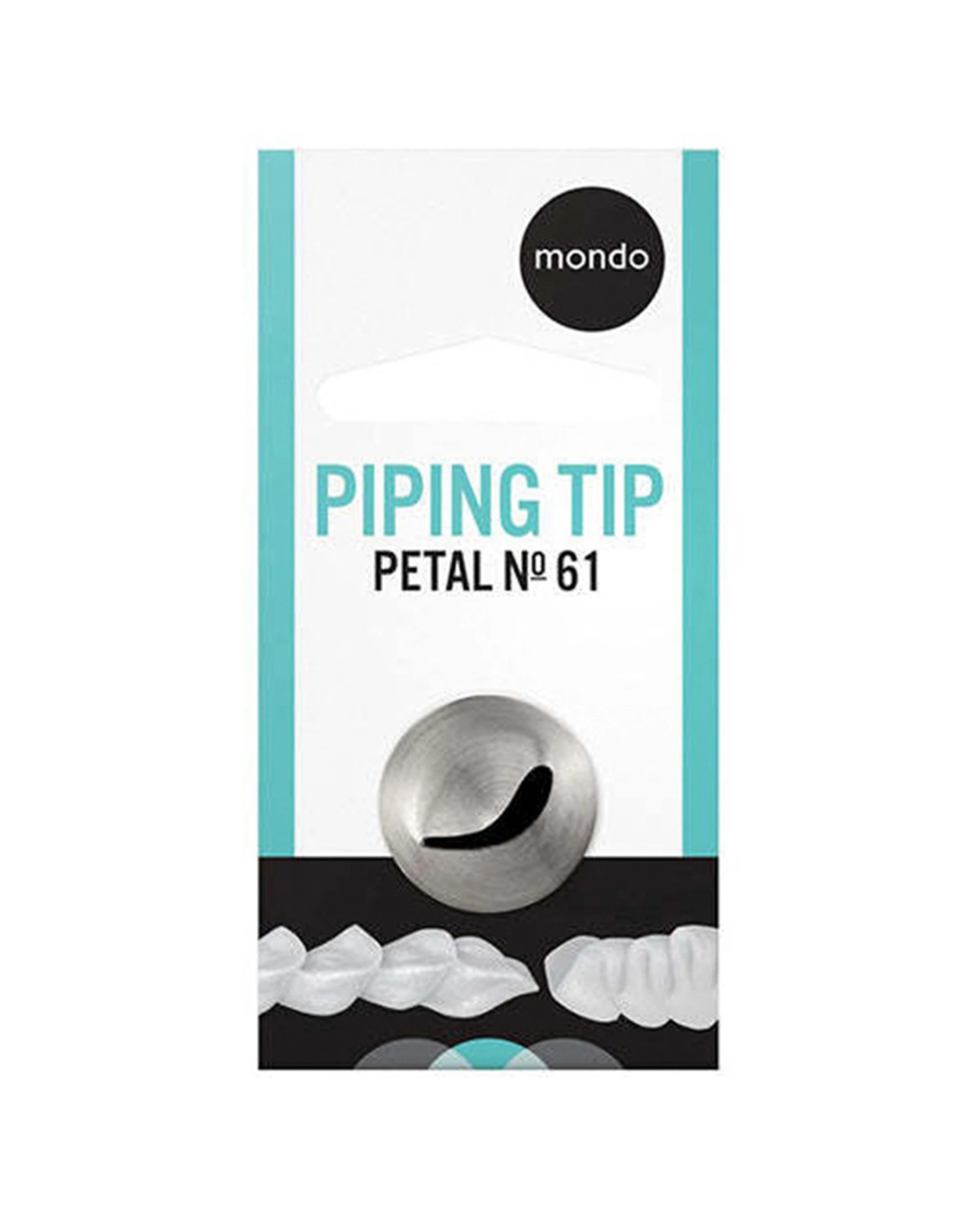 2 Mondo 61 Petal Piping Tip Stainless Steel Cake Decorating Tool - Silver, 2 of 3